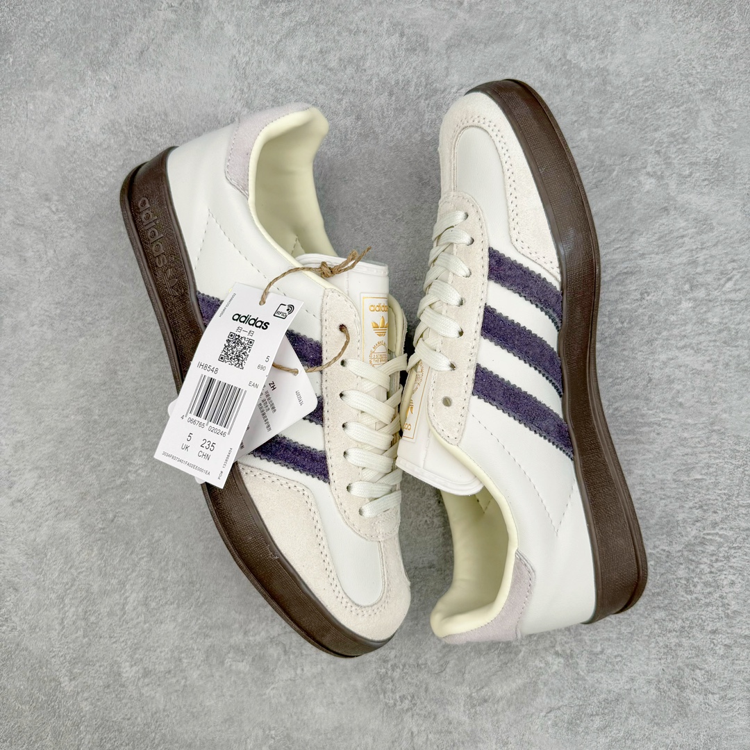 图片[3]-零售💰190 AD Gazelle Indoor Trainers 羚羊内训系列低帮复古百搭休闲运动德训风板鞋 IH8548 90年代经典的复刻版！自60年代以足球训练鞋面世以来,Gazelle就以其经典设计席卷全球。1991年版本的复刻,再造经典Gazelle。采用皮革打造,搭配浊色细节,让这款经典更加简约。尺码：36 36⅔ 37⅓ 38 38⅔ 39⅓ 40 40⅔ 41⅓ 42 42⅔ 43⅓ 44 45 编码：Dby1936090-运动鞋