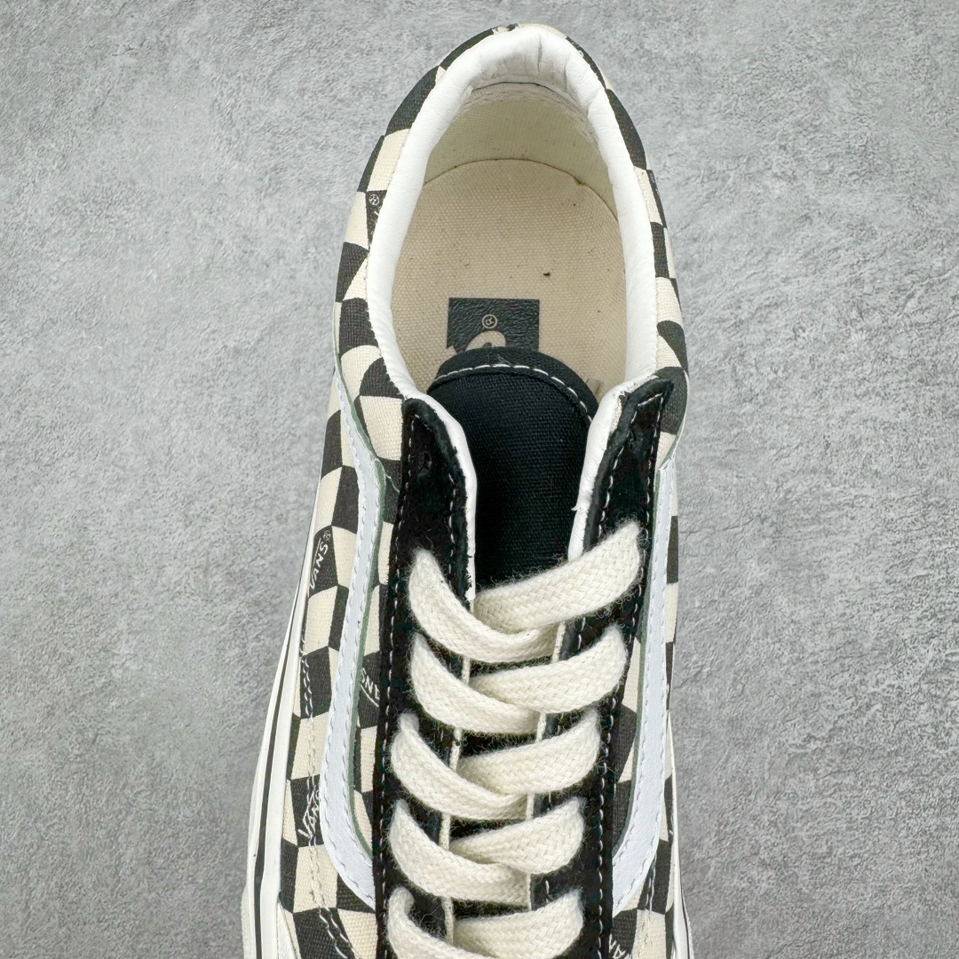 图片[5]-零售💰210 Vans Old Skool Reissue 136n范斯官方 包头格子帆布硫化鞋nVans Premium 高阶支线全新包头系列n新款升级鞋型的 鞋头月牙包边设计 修饰脚型 后跟加厚海绵 舒适脚感 极具光泽度的中底包边 可拆卸轻量化抗疲劳鞋垫 舒适升级 货号：VN000MT6BPQ 尺码：35 36 36.5 37 38 38.5 39 40 40.5 41 42 42.5 43 44 编码：by2936010-运动鞋