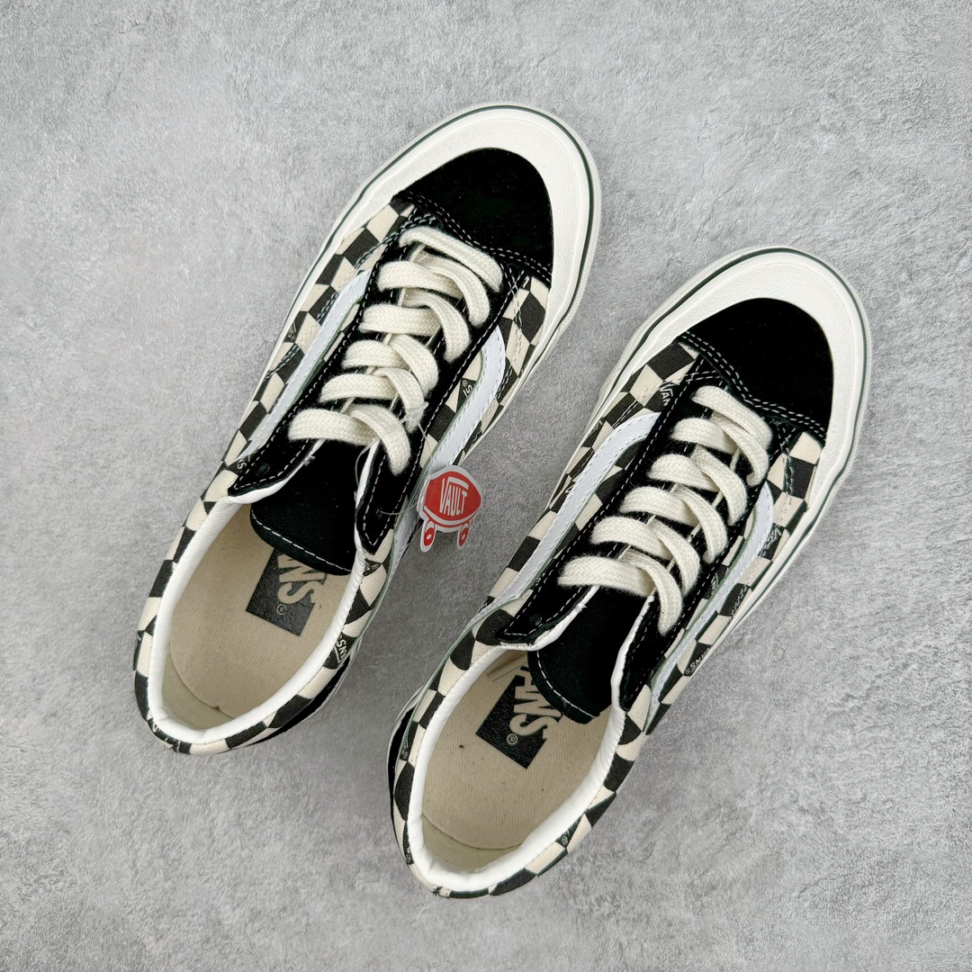 图片[3]-零售💰210 Vans Old Skool Reissue 136n范斯官方 包头格子帆布硫化鞋nVans Premium 高阶支线全新包头系列n新款升级鞋型的 鞋头月牙包边设计 修饰脚型 后跟加厚海绵 舒适脚感 极具光泽度的中底包边 可拆卸轻量化抗疲劳鞋垫 舒适升级 货号：VN000MT6BPQ 尺码：35 36 36.5 37 38 38.5 39 40 40.5 41 42 42.5 43 44 编码：by2936010-运动鞋