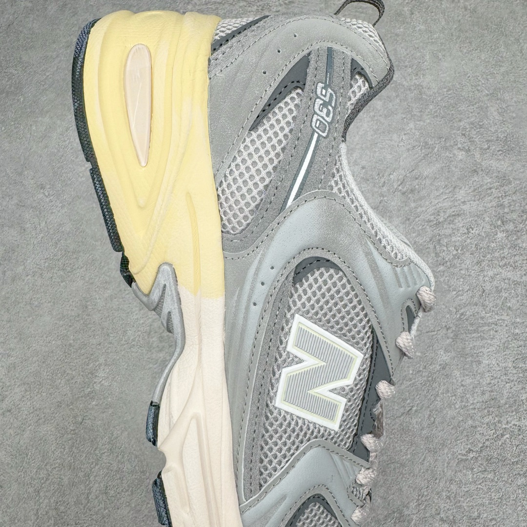 图片[6]-零售💰200 New Balance NB530 新百伦复古透气跑步鞋 抛弃过往以皮革为主的人气轮廓 以极具复古风范的跑鞋外观呈现 设计上全鞋以简约清爽的纯白色作基底 鞋身覆盖大面积织物网眼材质 并于鞋头、鞋带孔眼片等细节处点缀对比鲜明的反光银镀层凸显 鞋舌、侧身等位置则辅以一贯的「N」字标志和品牌徽标彰显身份 最后通过搭载的 ABZORB 缓震中底完善整体造型 Size：36 37 37.5 38 38.5 39 40 40.5 41 42 42.5 43 44 45 编码：Fby2936000-运动鞋