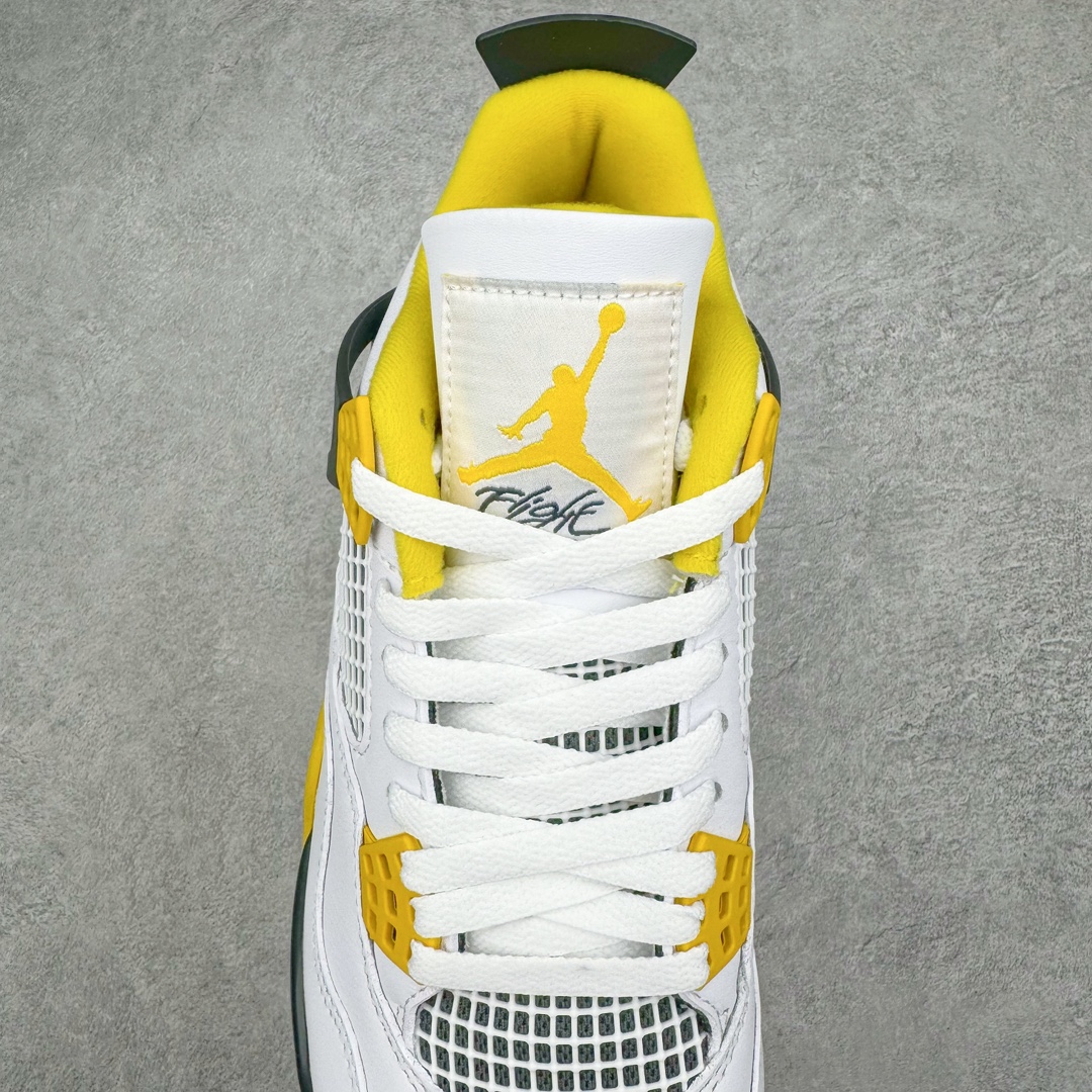 图片[5]-零售💰480 ＃OG纯原 Air Jordan AJ4 \”Vivid Sulfur\” 白橙 AQ9129-101 耗时多个月巨作 重金购买原楦原纸板 确保原汁原味 完美呈现四代版型 原厂织唛标 市面唯一采用原装皮料 正确网格工艺 全方位一致匹配官方细节 SIZE：36 36.5 37.5 38 38.5 39 40 40.5 41 42 42.5 43 44 44.5 45 46 47.5 编码：by4936080-运动鞋