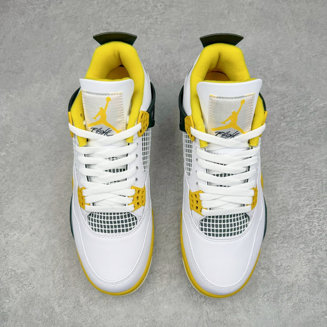 图片[2]-零售💰480 ＃OG纯原 Air Jordan AJ4 \”Vivid Sulfur\” 白橙 AQ9129-101 耗时多个月巨作 重金购买原楦原纸板 确保原汁原味 完美呈现四代版型 原厂织唛标 市面唯一采用原装皮料 正确网格工艺 全方位一致匹配官方细节 SIZE：36 36.5 37.5 38 38.5 39 40 40.5 41 42 42.5 43 44 44.5 45 46 47.5 编码：by4936080-运动鞋