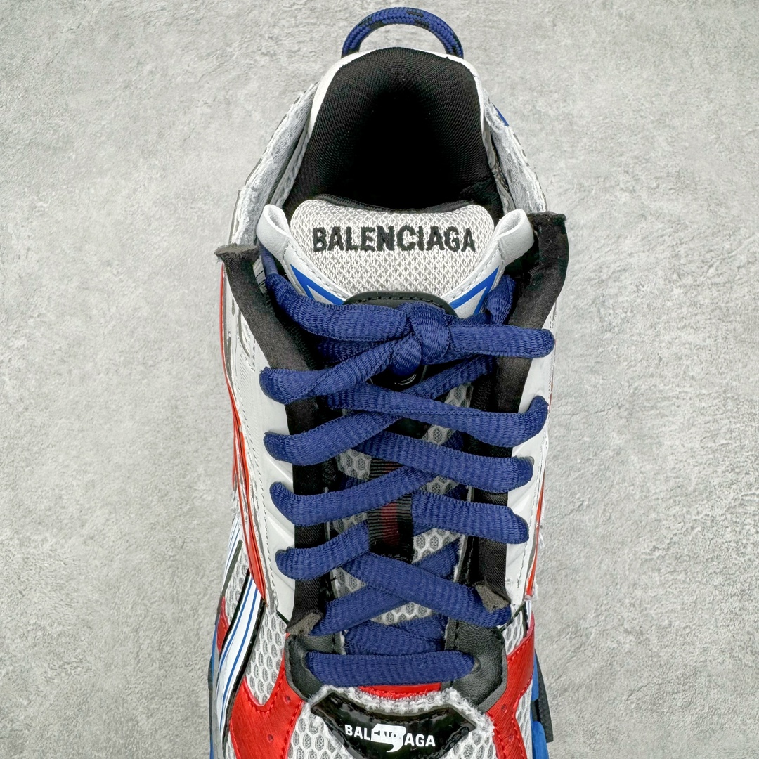 图片[5]-零售💰500 ＃XA BALENCIAGA Runner Sneaker 巴黎世家七代慢跑系列低帮复古野跑潮流运动鞋老爹鞋 尼龙和网布材质 磨损效果 鞋头边缘印有尺码 背面浮印尺码 外侧印有跑者徽标 鞋舌刺绣 Balenciaga 品牌标识 鞋跟背面 Balenciaga品牌标识 材质采用65%聚氨酯、35%聚酯纤维 全新 Runner 鞋型轮廓借鉴于 2000 年初的复古线条 搭载大网眼面料制成鞋面基础，由粉色、白色尼龍与橡胶质地覆盖鞋面诠释线条感 当中透过几道手缝线与折损痕更是精准的掌握历经时间淬炼的破旧痕迹 延续其手法至鞋领、鞋跟、鞋带、中底等部分均饰有破损及脏污之貌 尤其是鞋领处与鞋带孔眼条更是采用不规则做旧技术将内容物泡棉随机露出 尺码：35 36 37 38 39 40 41 42 43 44 45 46 编码：by5936000-运动鞋