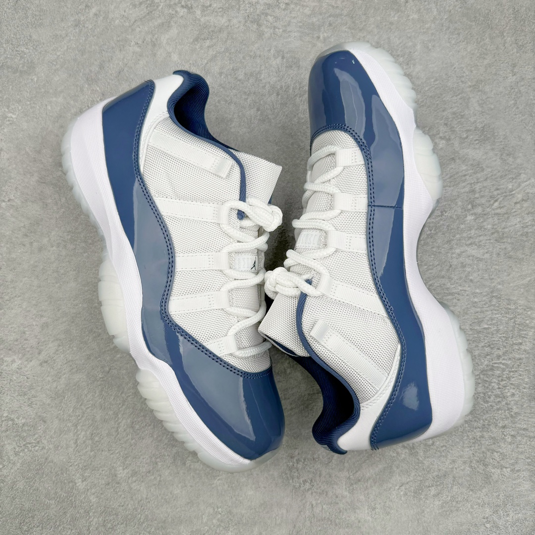 图片[3]-零售💰510 ＃Ljr特供 Air Jordan AJ11 Low WMNS \”Diffused Blue\” 低帮 海军蓝 FV5104-104 全新改良批次 圈内最强AJ11系列 恪守真诚 承诺混一赔十 高端零售裸鞋圈特供批次 SZ原厂全套原楦原纸板冲刀磨具开发 原厂皮料加持 原厂港宝加持定型后跟R度完美 同源原厂电绣 飞翼针数密度立体效果一致 百分百一致原鞋 原厂拉帮工艺 针距密度一致 后跟弧度收口自然不对折 极致一眼正品既视感 进口玻璃冲刀皮料裁剪零毛边 全鞋电脑针车工艺 品控清洁度最高QC检验标准 免检产品 原厂订购鞋盒、鞋标、防尘纸、鞋撑、鞋带 追求极致的原厂味道 SIZE：40.5 41 42 42.5 43 44 44.5 45 46 47.5 48.5 编码：by5936010-运动鞋