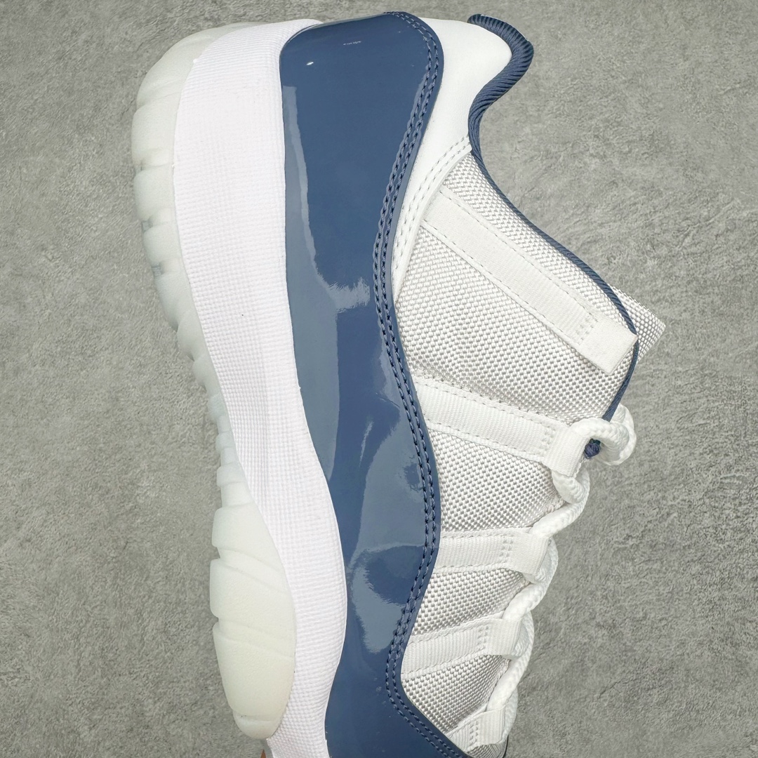 图片[6]-零售💰510 ＃Ljr特供 Air Jordan AJ11 Low WMNS \”Diffused Blue\” 低帮 海军蓝 FV5104-104 全新改良批次 圈内最强AJ11系列 恪守真诚 承诺混一赔十 高端零售裸鞋圈特供批次 SZ原厂全套原楦原纸板冲刀磨具开发 原厂皮料加持 原厂港宝加持定型后跟R度完美 同源原厂电绣 飞翼针数密度立体效果一致 百分百一致原鞋 原厂拉帮工艺 针距密度一致 后跟弧度收口自然不对折 极致一眼正品既视感 进口玻璃冲刀皮料裁剪零毛边 全鞋电脑针车工艺 品控清洁度最高QC检验标准 免检产品 原厂订购鞋盒、鞋标、防尘纸、鞋撑、鞋带 追求极致的原厂味道 SIZE：40.5 41 42 42.5 43 44 44.5 45 46 47.5 48.5 编码：by5936010-运动鞋