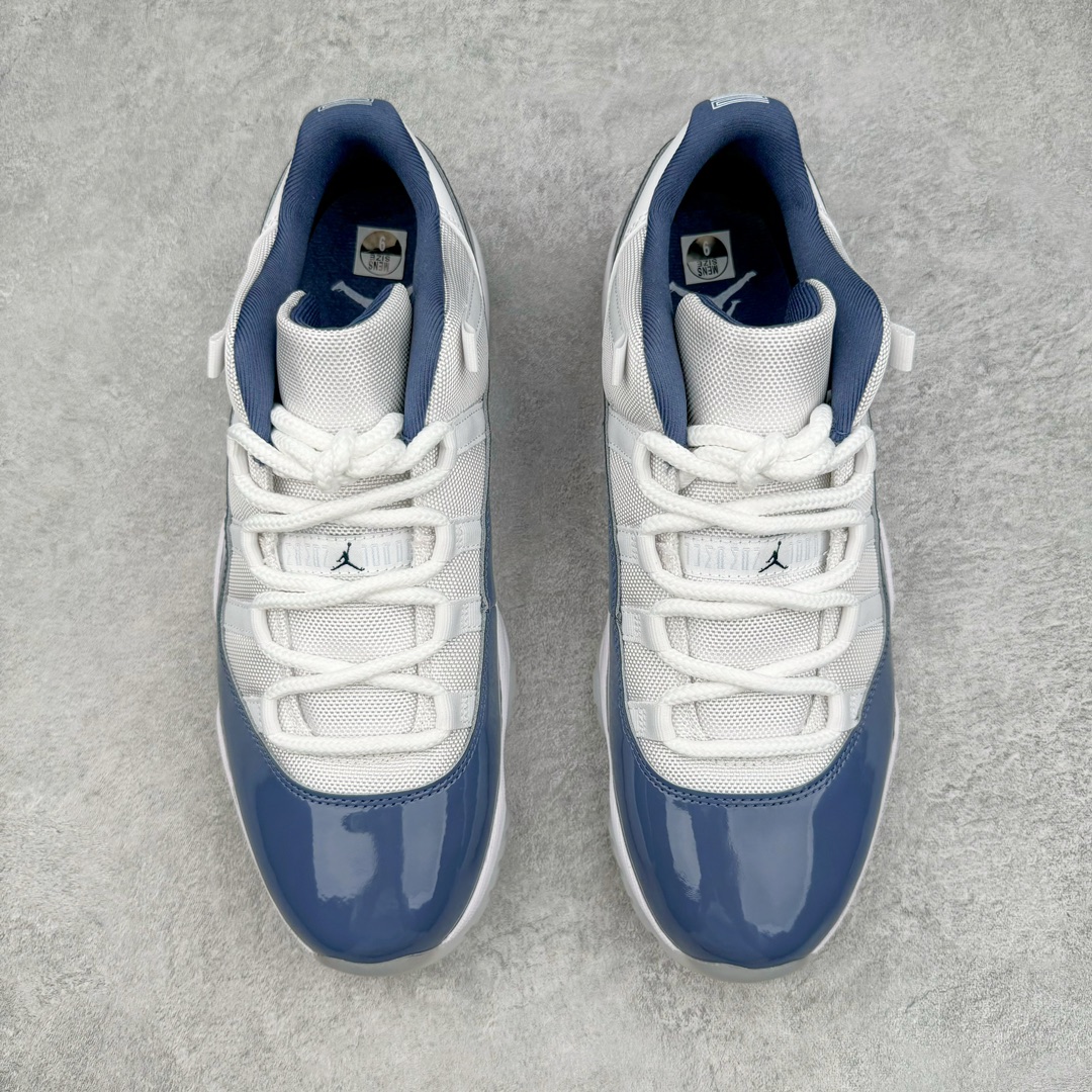 图片[2]-零售💰510 ＃Ljr特供 Air Jordan AJ11 Low WMNS \”Diffused Blue\” 低帮 海军蓝 FV5104-104 全新改良批次 圈内最强AJ11系列 恪守真诚 承诺混一赔十 高端零售裸鞋圈特供批次 SZ原厂全套原楦原纸板冲刀磨具开发 原厂皮料加持 原厂港宝加持定型后跟R度完美 同源原厂电绣 飞翼针数密度立体效果一致 百分百一致原鞋 原厂拉帮工艺 针距密度一致 后跟弧度收口自然不对折 极致一眼正品既视感 进口玻璃冲刀皮料裁剪零毛边 全鞋电脑针车工艺 品控清洁度最高QC检验标准 免检产品 原厂订购鞋盒、鞋标、防尘纸、鞋撑、鞋带 追求极致的原厂味道 SIZE：40.5 41 42 42.5 43 44 44.5 45 46 47.5 48.5 编码：by5936010-运动鞋