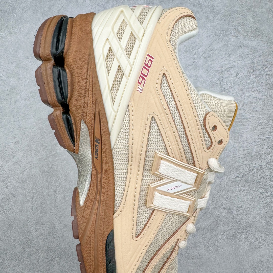 图片[6]-零售💰240 ＃M3纯原 New Balance M1906R NB新百伦系列复古老爹风休闲运动慢跑鞋 日韩出口特供订单 全网最全配色 配套商长期套现长期补货 全新货品 正常出厂触屏不到的单价 超级跑量款 全套原楦原纸板原厂数据开发 进口三明治网面 原装进口翻毛皮料正确绒感卡色 正确中底拉帮中底网布细节 采用轻质牛剖革拼接透气网眼衬垫织物鞋面材质 T-Beam大底提供足步弓支撑 保持步态稳定 后跟搭载外露缓震胶 鞋身整体以各种深浅不一的灰色覆盖 鞋头以淡蓝色调装饰 网眼衬垫通过不规律的色块实现做旧的美感 泛黄的鞋底更是进一步增添了复古气息 尺码：36 37 37.5 38 38.5 39.5 40 40.5 41.5 42 42.5 43 44 45 编码：by2936040-运动鞋