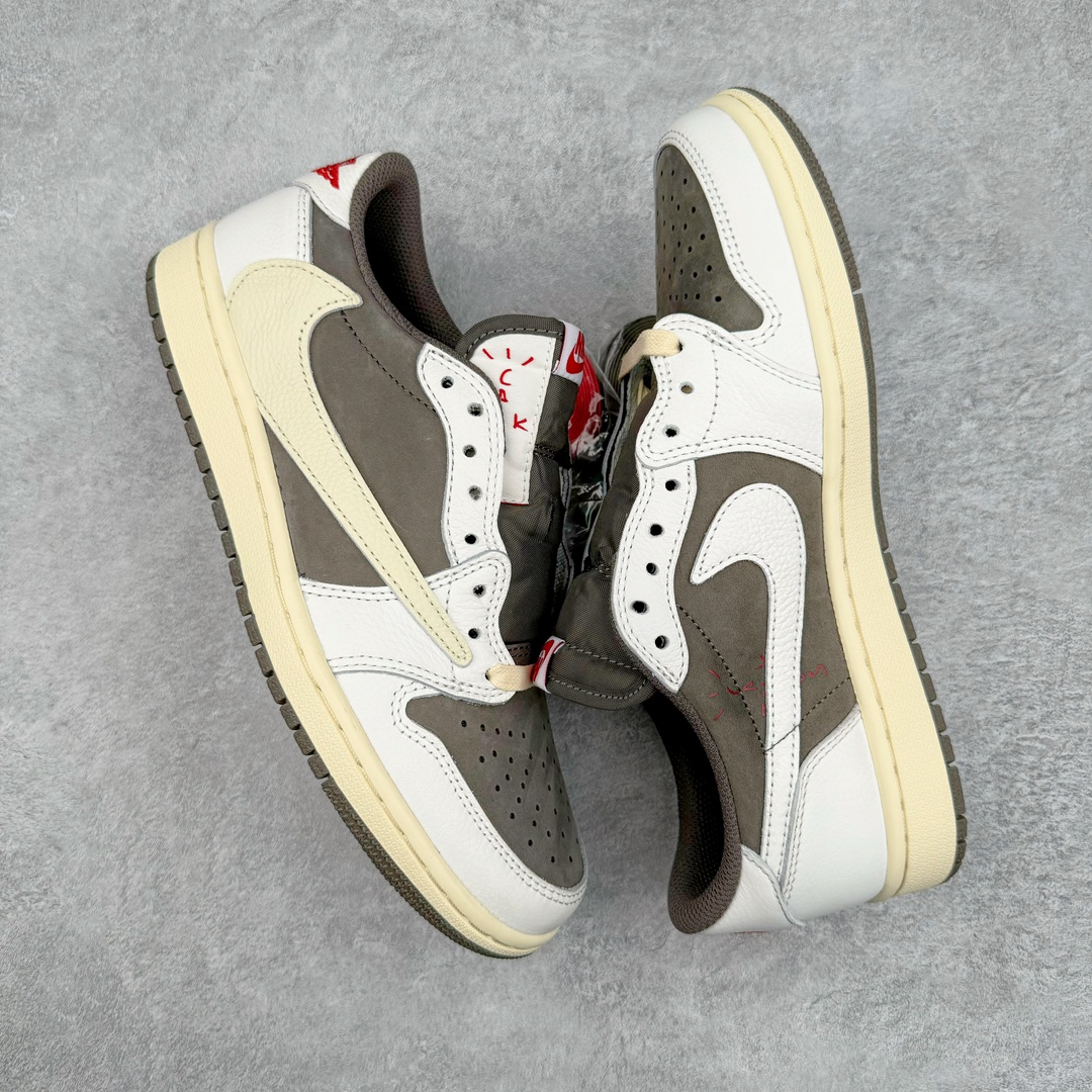 图片[3]-＃XC纯原福利 Travis Scott x Air Jordan AJ1 Low OG SP TS联名倒钩3.0低帮 白棕色 DM7866-162 工厂整单全码套现 清远全套加持 XC原厂全套原楦原纸板冲刀磨具开发 原厂皮料加持 原厂港宝加持定型后跟R度完美 同源原厂电绣 鬼脸飞翼针数密度立体效果一致 百分百一致原鞋 原厂拉帮工艺 针距密度一致 后跟弧度收口自然不对折 极致一眼正品既视感 进口玻璃冲刀皮料裁剪零毛边 全鞋电脑针车工艺 品控清洁度最高QC检验标准 免检产品 原厂订购鞋盒、鞋标、防尘纸、鞋撑、鞋带 追求极致的原厂味道 尺码：36 36.5 37.5 38 38.5 39 40 40.5 41 42 42.5 43 44 44.5 45 46 47.5-选品中心
