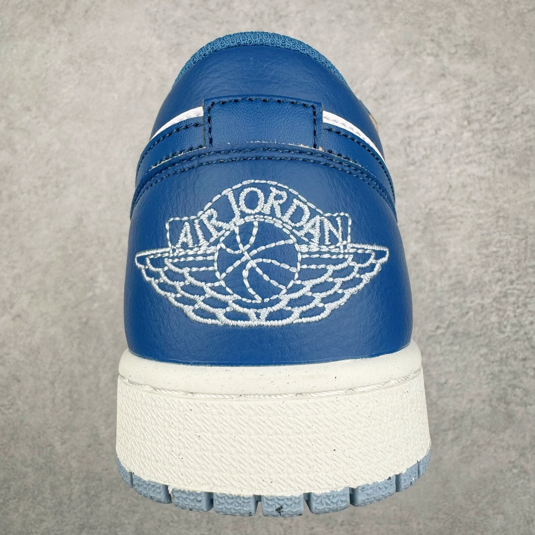 图片[8]-零售💰240 ＃K版 Air Jordan AJ1 Low 低帮 白蓝 FN5214-141 全新流水线出品 DT版本唯一平替选择 市场第二梯队最强版 全部原鞋开发 原楦原纸板开发 全鞋电脑针车 原厂内置全掌气垫 原盒内在原标 唯一Zp原版鞋带绑法 免检产品 全新2022版型 全头层皮料 完美零毛边处理 原厂配置全掌气垫 价格定位良心 几十个配色陆续出货 SIZE：36 36.5 37.5 38 38.5 39 40 40.5 41 42 42.5 43 44 44.5 45 46 47.5 编码：yby2936040-运动鞋