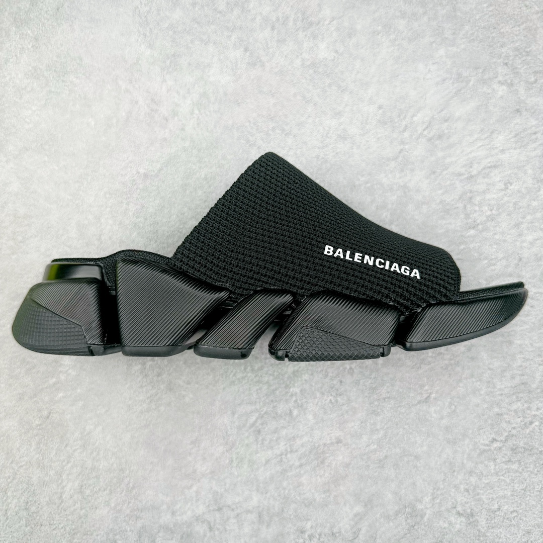 零售💰340 Balenciaga 巴黎世家 SPEED 2.0 原版针织棉袜子鞋 20S秋冬新品首发纯原版本 Logo 永不掉字 右脚鞋头内置NFC热熔内标 # MD多层组合大底 360°柔韧扭曲 上脚极致舒适 全新的动感设计理念 诠释了这款皇帝一脚蹬懒人鞋的主导地位！尺码：35/45 编码：Dby3936040-运动鞋