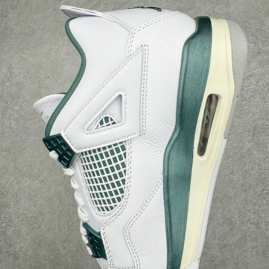 图片[7]-零售💰390 ＃K版纯原 Air Jordan AJ4 Retro 氧化白绿 FQ8138-103 全新升级改良 原鞋原楦原纸板同源开发 完美呈现乔4的版型 内侧正确双色网格 还原细节 原厂皮料 正确气垫颜色 正确网格工艺 正确拉帮工艺 全鞋原装材料制作 原档案原模具打造 支持全方位与正品对比 尺码：40 40.5 41 42 42.5 43 44 44.5 45 46 47.5 编码：Aby3936090-运动鞋