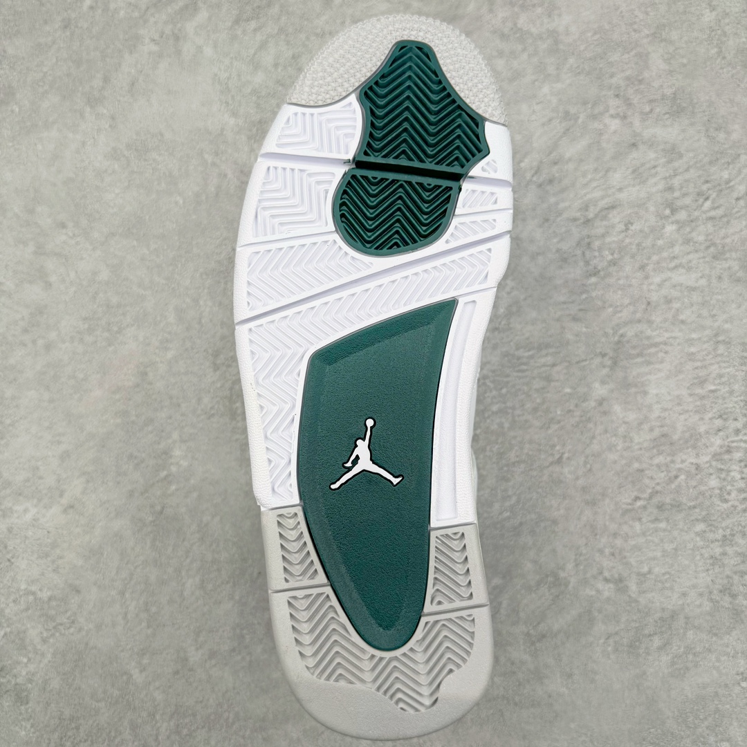 图片[9]-零售💰390 ＃K版纯原 Air Jordan AJ4 Retro 氧化白绿 FQ8138-103 全新升级改良 原鞋原楦原纸板同源开发 完美呈现乔4的版型 内侧正确双色网格 还原细节 原厂皮料 正确气垫颜色 正确网格工艺 正确拉帮工艺 全鞋原装材料制作 原档案原模具打造 支持全方位与正品对比 尺码：40 40.5 41 42 42.5 43 44 44.5 45 46 47.5 编码：Aby3936090-运动鞋