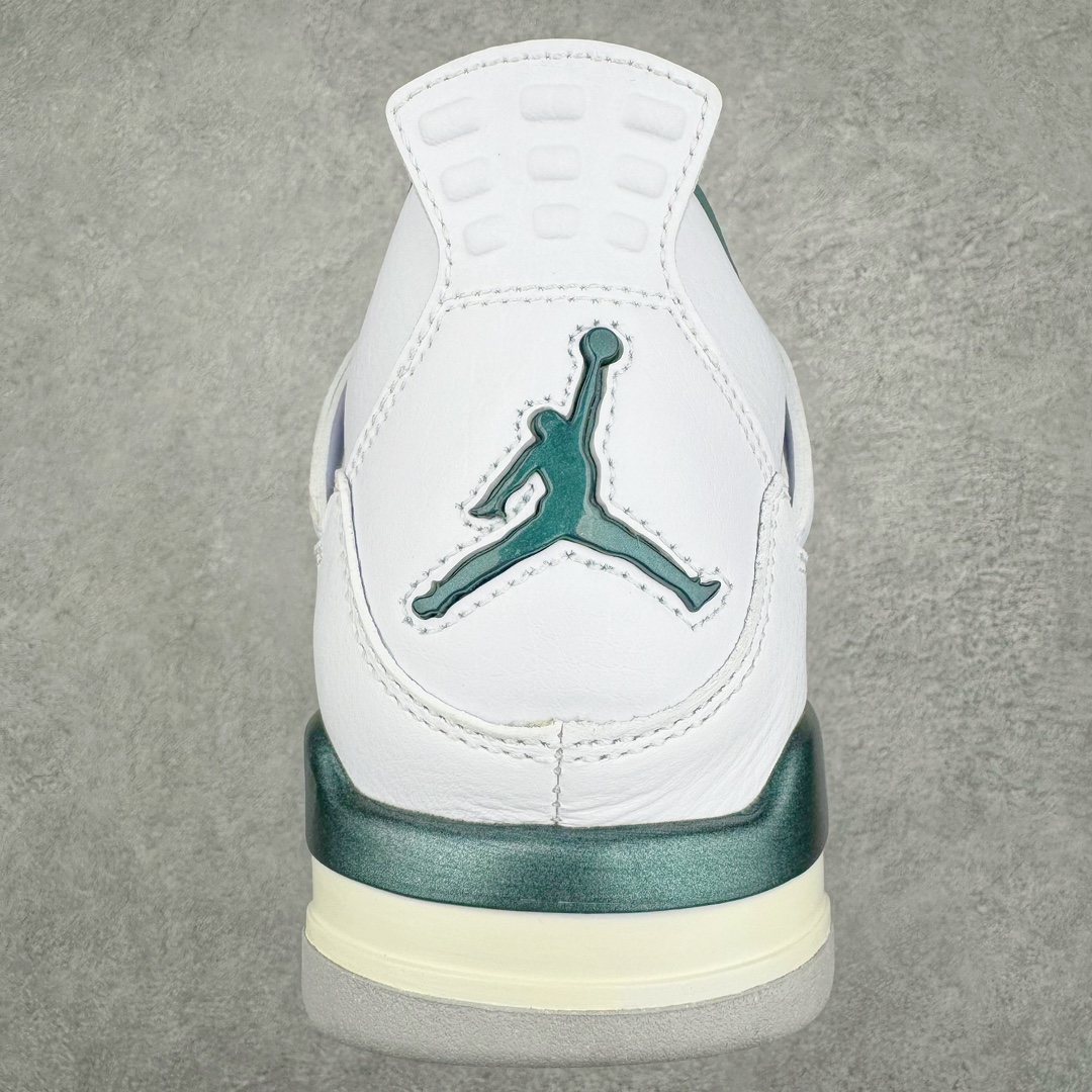 图片[8]-零售💰390 ＃K版纯原 Air Jordan AJ4 Retro 氧化白绿 FQ8138-103 全新升级改良 原鞋原楦原纸板同源开发 完美呈现乔4的版型 内侧正确双色网格 还原细节 原厂皮料 正确气垫颜色 正确网格工艺 正确拉帮工艺 全鞋原装材料制作 原档案原模具打造 支持全方位与正品对比 尺码：40 40.5 41 42 42.5 43 44 44.5 45 46 47.5 编码：Aby3936090-运动鞋