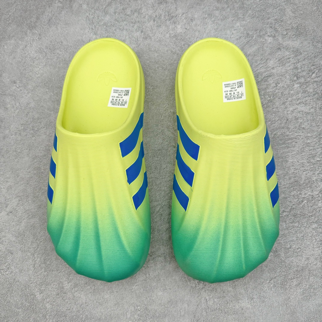 图片[2]-AD adiFOM Superstar MULE 贝壳头版一脚蹬半拖鸭掌鞋半拖 JP5685 产品基于标志性 Superstar 鞋款轮廓的同时 利用可再生的甘蔗加工物材料制成一体式泡沫鞋身 无鞋带设计更加方便穿脱 点睛之笔在于标志性的三道杠出现在鞋子的两侧 鞋跟贴片上饰有品牌标志性的三叶草压花 尺码：36 36.5 37 37.538 38.5 39 40 40.5 41 42 42.5 43 44 44.5 45-选品中心