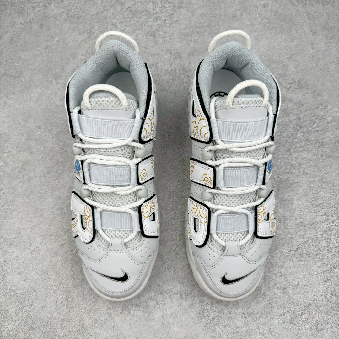 图片[2]-零售💰310 ＃CK纯原 NK Air More Uptempo ’96 OG 皮蓬大AIR复古篮球鞋 祥云白 FB3021-001 以流行于街头的涂鸦文化为设计灵感 整体的设计风格夸张而充满魅力 厚实而充满质感的皮质鞋面两侧印刻了一对巨大的字母“AIR”独特炫酷的外观惊艳无比 SIZE：36 36.5 37.5 38 38.5 39 40 40.5 41 42 42.5 43 44 44.5 45 46 编码：by3936010-运动鞋