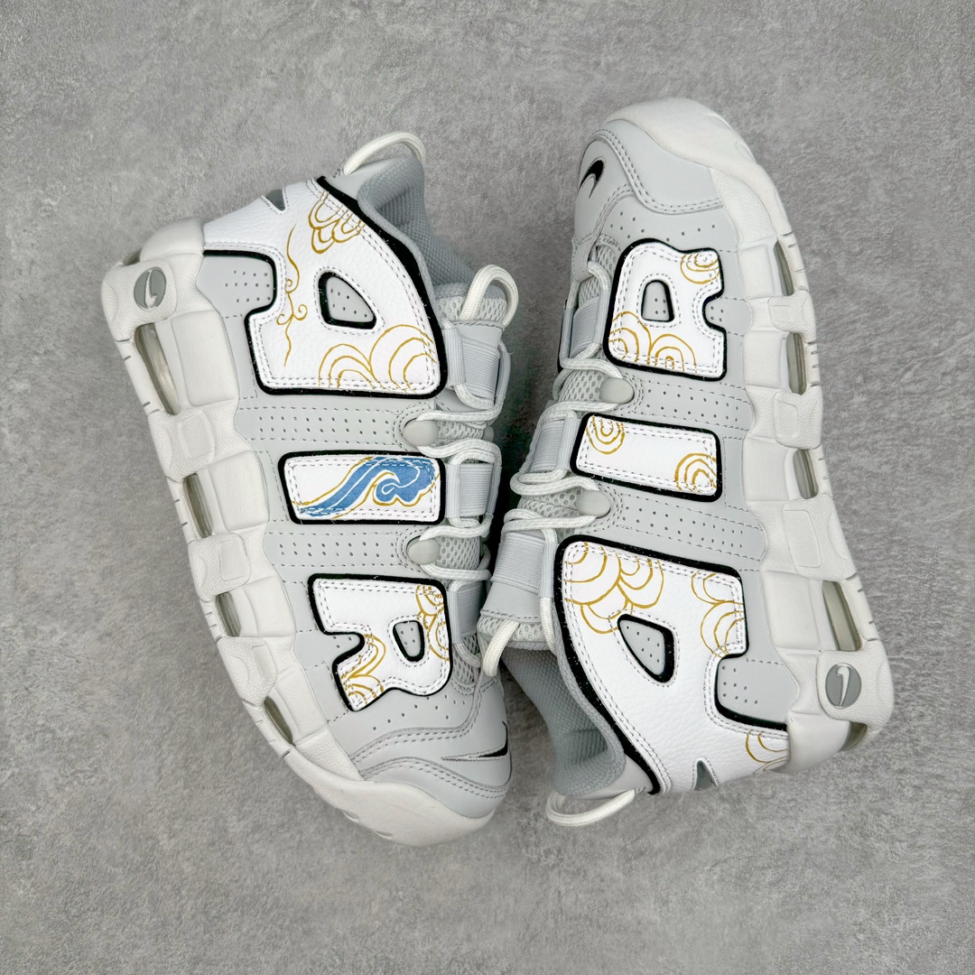 图片[3]-零售💰310 ＃CK纯原 NK Air More Uptempo ’96 OG 皮蓬大AIR复古篮球鞋 祥云白 FB3021-001 以流行于街头的涂鸦文化为设计灵感 整体的设计风格夸张而充满魅力 厚实而充满质感的皮质鞋面两侧印刻了一对巨大的字母“AIR”独特炫酷的外观惊艳无比 SIZE：36 36.5 37.5 38 38.5 39 40 40.5 41 42 42.5 43 44 44.5 45 46 编码：by3936010-运动鞋