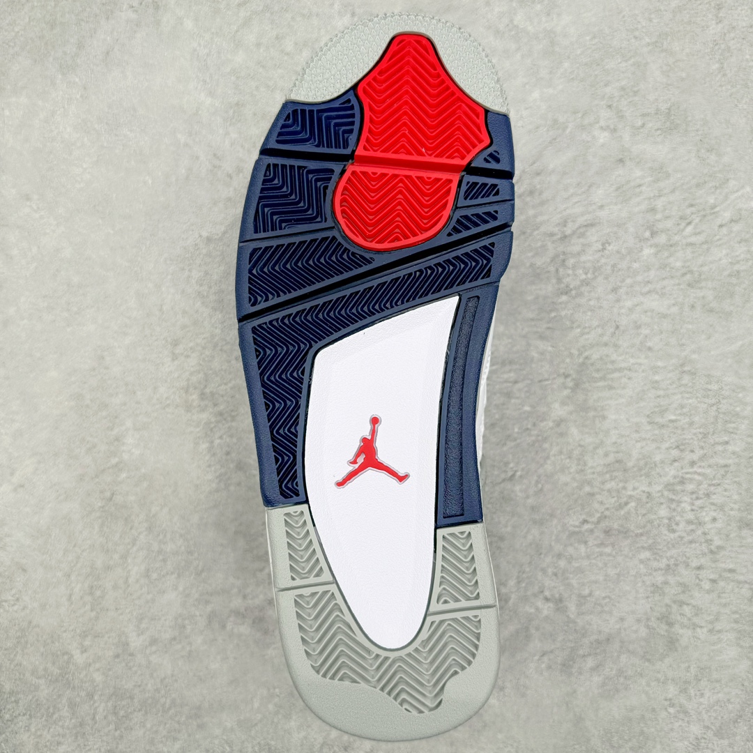 图片[9]-零售💰540 ＃Ljr Air Jordan AJ4 Retro 午夜蓝 DH6927-140 圈内高端零售标杆 独家外贸特供 耗时半年巨作 全套原纸板楦头开发 原厂特供皮料加持 确保原汁原味 完美呈现四代版型 一比一鞋头弧度高度鞋身弧度 数据细节工艺流程均保持原鞋一致 原厂TPU网格鞋带扣 正确内里网布 菱角分明不变形无多余毛边 柔软性质感一致于原鞋 市场唯一原厂鞋扣模具 背面可见隐藏注塑口 原厂织唛标 原厂飞人电绣工艺 尾指中部跳三针 独家绑鞋带手法 印刷中底布 四线拉帮 米色美纹纸贴合固定 进口港宝加持 后跟自然饱满 全鞋荧光划线卡点 追求极致完美 每一双都是工艺品 多重QC质检 超越公司货的品控标准 实实在在的免检产品 尺码：40.5 41 42 42.5 43 44 44.5 45 45.5 46 47.5 48.5 编码：by5936040-运动鞋