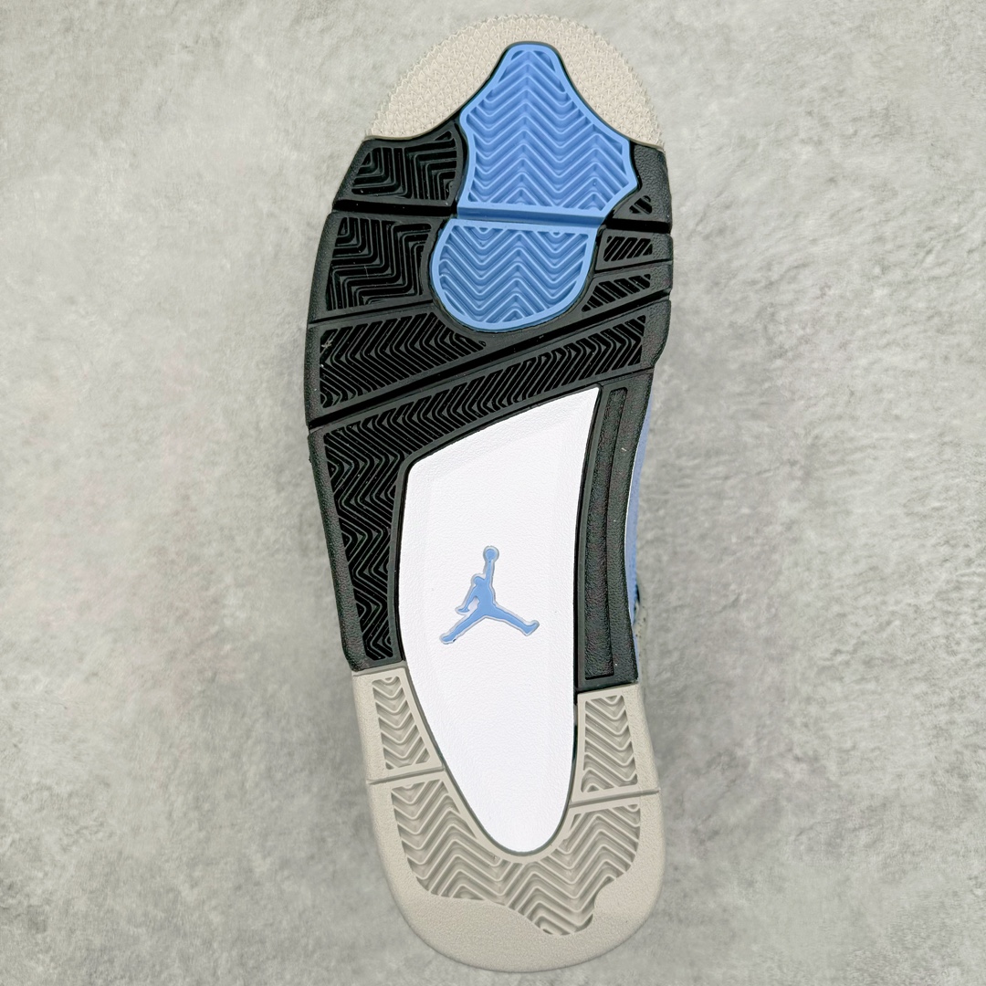 图片[9]-零售💰540 ＃Ljr Air Jordan AJ4 Retro SE \”University Blue\”大学蓝 CT8527-400 圈内高端零售标杆 独家外贸特供 耗时半年巨作 全套原纸板楦头开发 原厂特供皮料加持 确保原汁原味 完美呈现四代版型 一比一鞋头弧度高度鞋身弧度 数据细节工艺流程均保持原鞋一致 原厂TPU网格鞋带扣 正确内里网布 菱角分明不变形无多余毛边 柔软性质感一致于原鞋 市场唯一原厂鞋扣模具 背面可见隐藏注塑口 原厂织唛标 原厂飞人电绣工艺 尾指中部跳三针 独家绑鞋带手法 印刷中底布 四线拉帮 米色美纹纸贴合固定 进口港宝加持 后跟自然饱满 全鞋荧光划线卡点 追求极致完美 每一双都是工艺品 多重QC质检 超越公司货的品控标准 实实在在的免检产品 尺码：40.5 41 42 42.5 43 44 44.5 45 45.5 46 47.5 48.5 编码：by5936040-运动鞋