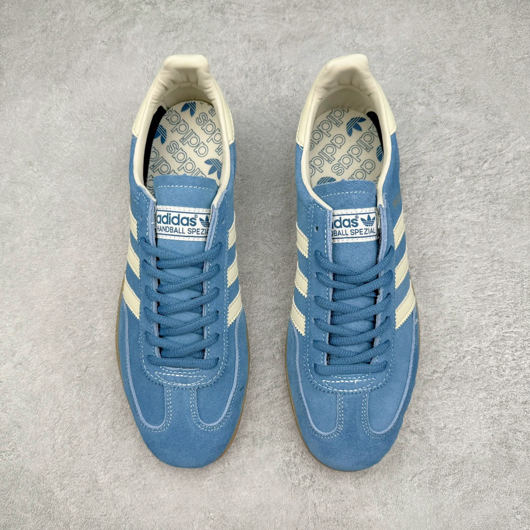 图片[2]-零售💰210 AD Originals Handball SPZL 手球运动员系列百搭休闲运动板鞋 IG6194 这款来自阿迪达斯的这款HANDBALL SPZL前身是一双手球运动鞋，这一次拿来复刻，所以鞋面的主要色彩选用了黑色， 鞋面外侧除了Spezial字母之外还有三叶草标志。Handball SPZL作为复古手球训练鞋与作为室内足球鞋的Samba有着异曲同工之处，但是质感更为出众的鞋身以及丰富的配色选择比起Samba来讲可以说是更胜一筹了！尺码：36 36⅔ 37⅓ 38 38⅔ 39⅓ 40 40⅔ 41⅓ 42 42⅔ 43⅓ 44 45  编码：Fby2936010-运动鞋