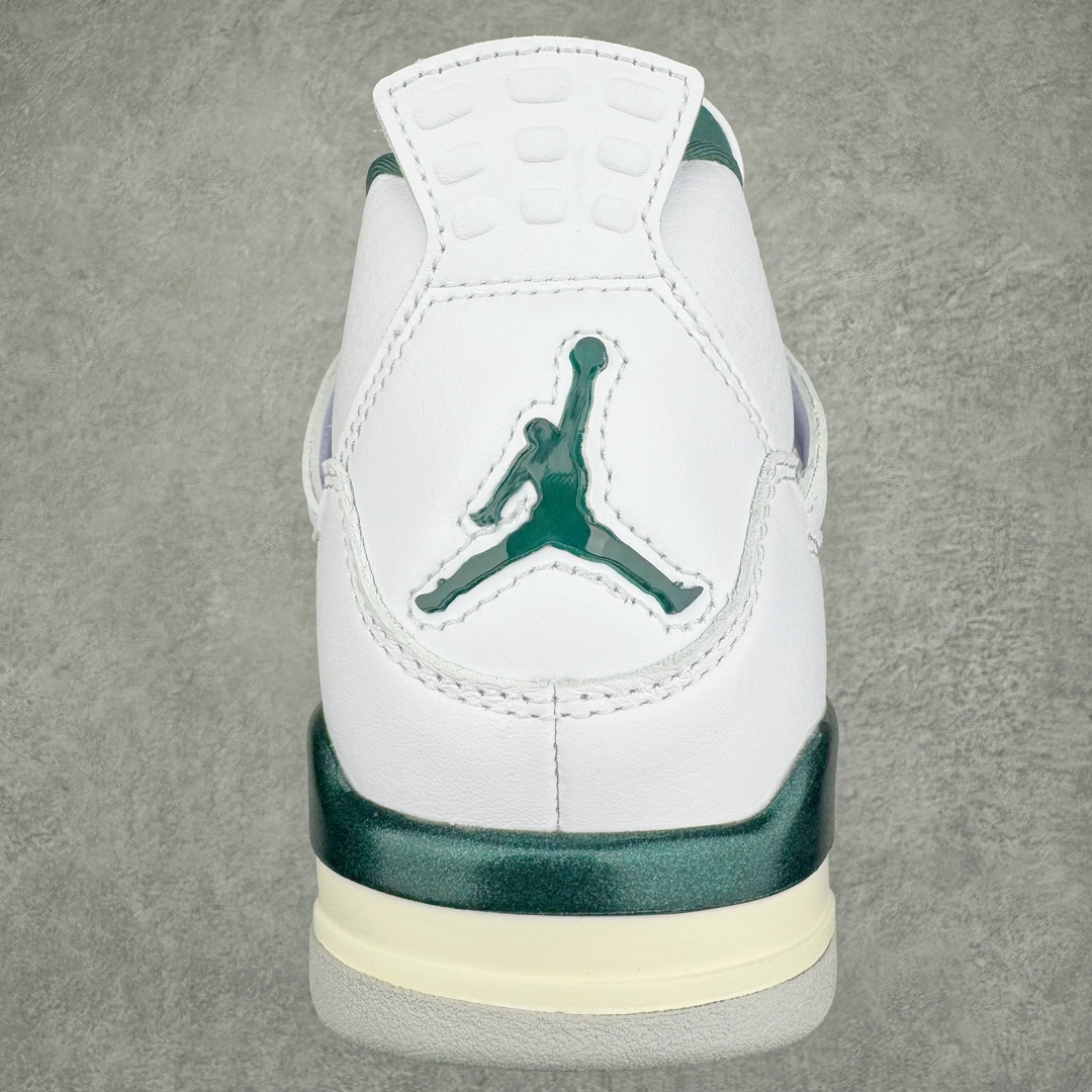 图片[8]-零售💰500 ＃Y3纯原 Air Jordan AJ4 Retro 氧化白绿 FQ8138-103 市售天花板产物 耗时半年巨作 全套原纸板楦头开发 原厂特供皮料加持 确保原汁原味 完美呈现四代版型 一比一鞋头弧度高度鞋身弧度 数据细节工艺流程均保持原鞋一致 原厂TPU网格鞋带扣 正确内里网布 菱角分明不变形无多余毛边 柔软性质感一致于原鞋 市场唯一原厂鞋扣模具 背面可见隐藏注塑口 原厂织唛标 原厂飞人电绣工艺 尾指中部跳三针 独家绑鞋带手法 印刷中底布 四线拉帮 米色美纹纸贴合固定 进口港宝加持 后跟自然饱满 全鞋荧光划线卡点 追求极致完美 每一双都是工艺品 多重QC质检 超越公司货的品控标准 实实在在的免检产品 尺码：36 36.5 37.5 38 38.5 39 40 40.5 41 42 42.5 43 44 44.5 45 46 47.5 48.5 编码：by5936000-运动鞋