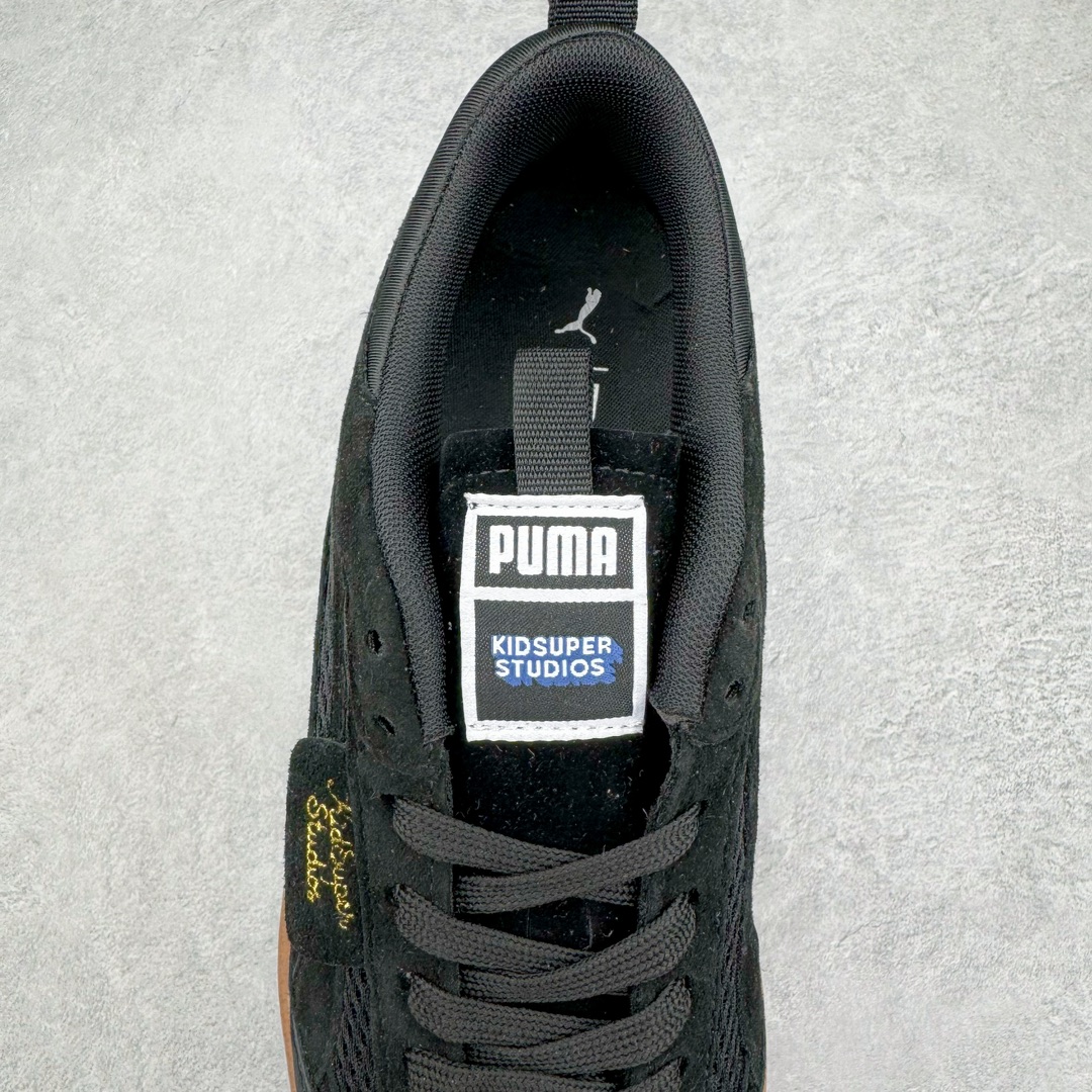 图片[5]-零售💰240 KIDSUPER STUDIOS x PUMA Palermo 彪马联名 防滑耐磨低帮德训板鞋 孔眼底座和脚趾凸起由猪八革材料制成 支持侧踏时的踏步工作 即使在健身房等使用环境中也能确保透气性 像吸盘一样的设计是为了提高体育馆表面的抓地力性能 尺码：35 36 36.5 37.5 38 38.5 39 40 40.5 41 42 42.5 43 44 44.5 45  编码：Lby2936040-运动鞋