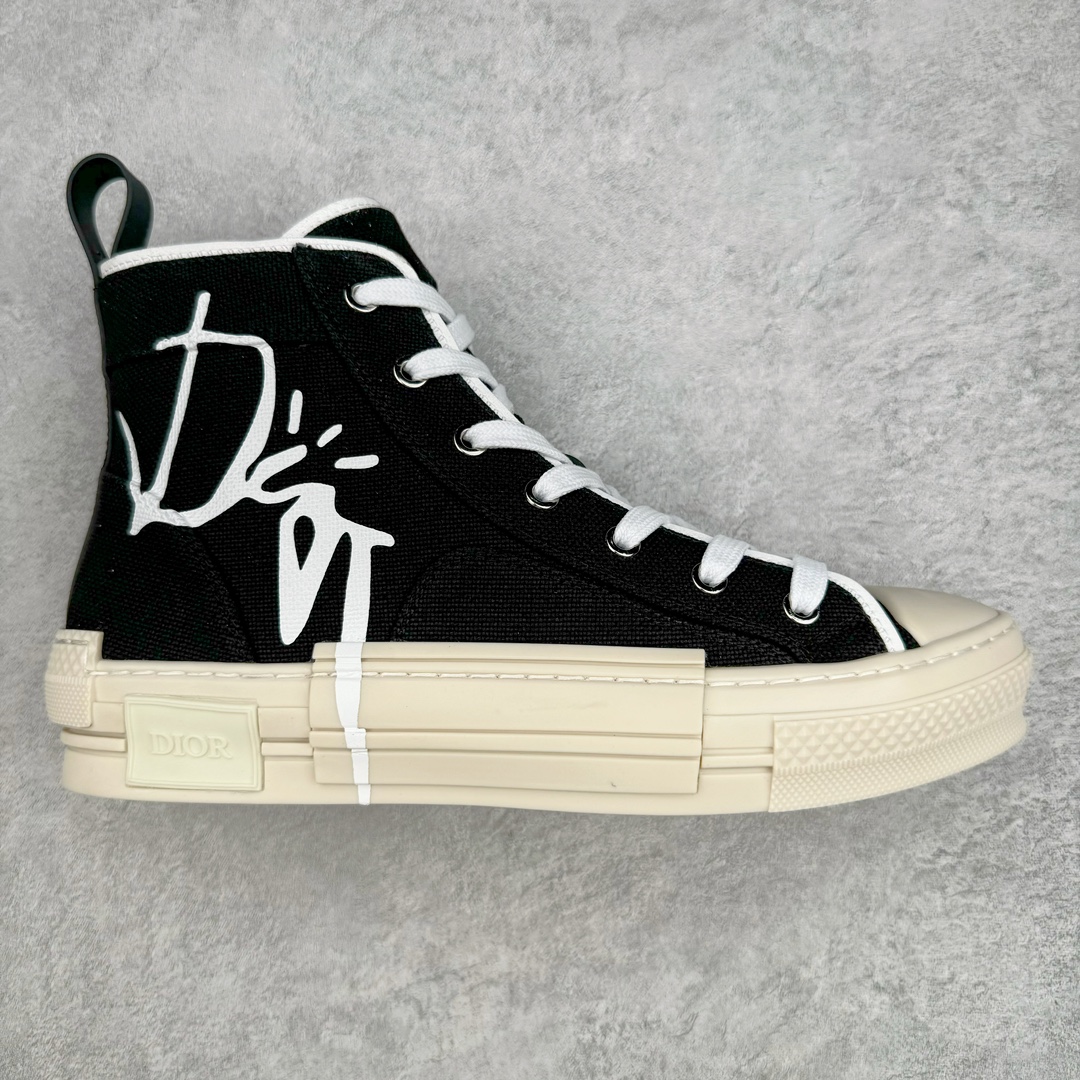 零售💰410 ＃零售版 Dior B23 Oblique High Top Sneakers 迪奥“CD重影”系列 东莞纯原 原版购入再次全新升级 全鞋细节到材料到包装大幅度提升改正 市面最强版本 可对比 历史最高FK （全套原版一致配件包装）羊皮贴底拉帮 原装耐弯折耐高温EVC饰片材质 迄今为止唯一原装版本 采用原厂科技面料 无色差问题 随意对比公司 鞋面网纱一比一打样开发 原版一致大底 正确后跟弧度 后尾巴双针走线 完美楦形 尺码：35 36 37 38 39 40 41 42 43 44 45 46 编码：Wby4936010-运动鞋