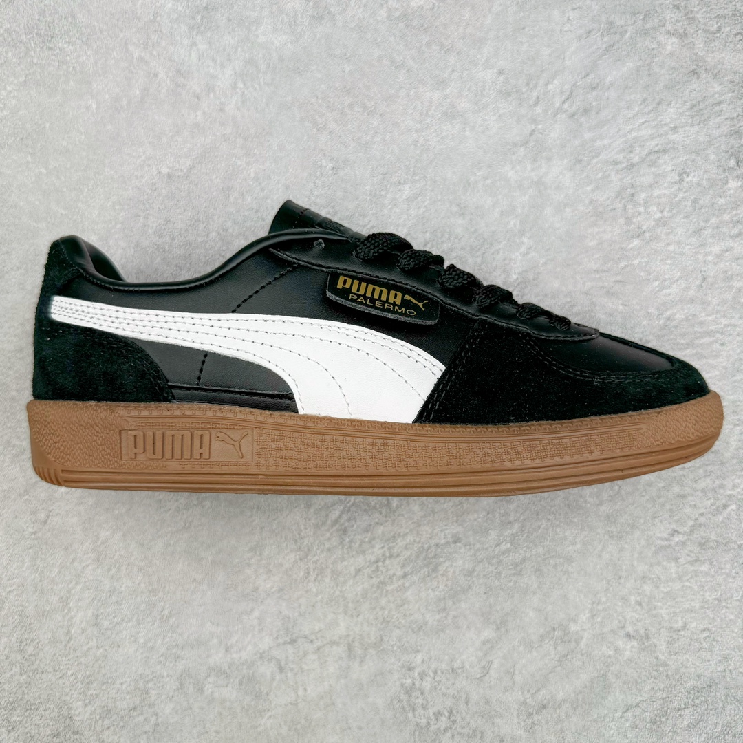 零售💰210 PUMA Palermo Trainer n彪马防滑耐磨低帮德训休闲板鞋n简约又不失设计巧思的帅气风格让它轻松驾驭日常休闲或滑板场合n运动兼具匠心 细节彰显品质n衬垫边缘以提供支撑和灵活性n强化鞋头以承受持续的磨损n耐磨性强 稳定性高 抓地更牢 不易打滑 尺码: 35 36 36.5 37.5 38 38.5 39 40 40.5 41 42 42.5 43 44 45 编码：Sby2936010-运动鞋