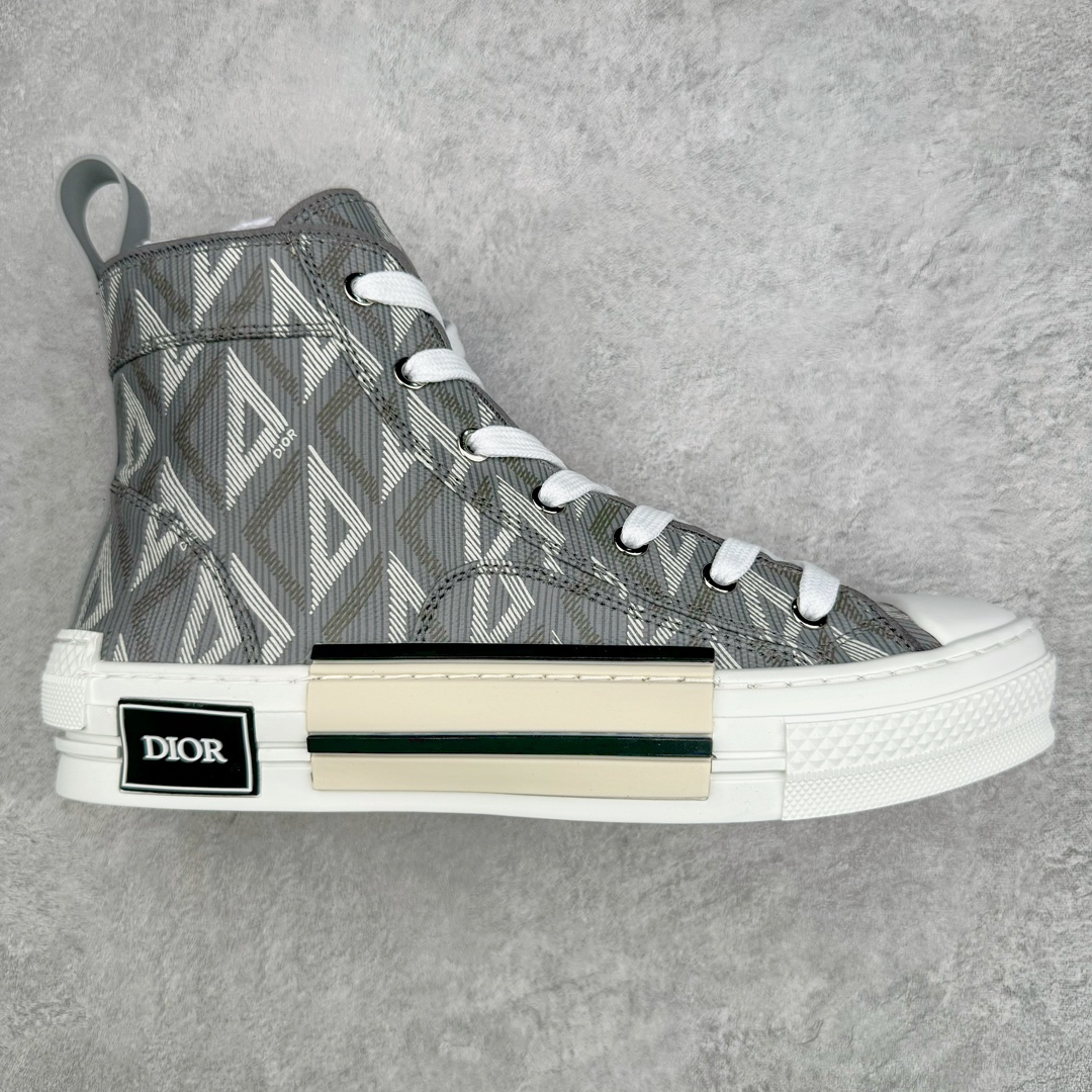 零售💰410 ＃零售版 Dior B23 Oblique High Top Sneakers 迪奥“CD重影”系列 东莞纯原 原版购入再次全新升级 全鞋细节到材料到包装大幅度提升改正 市面最强版本 可对比 历史最高FK （全套原版一致配件包装）羊皮贴底拉帮 原装耐弯折耐高温EVC饰片材质 迄今为止唯一原装版本 采用原厂科技面料 无色差问题 随意对比公司 鞋面网纱一比一打样开发 原版一致大底 正确后跟弧度 后尾巴双针走线 完美楦形 尺码：39 40 41 42 43 44 45 46 编码：Wby4936010-运动鞋