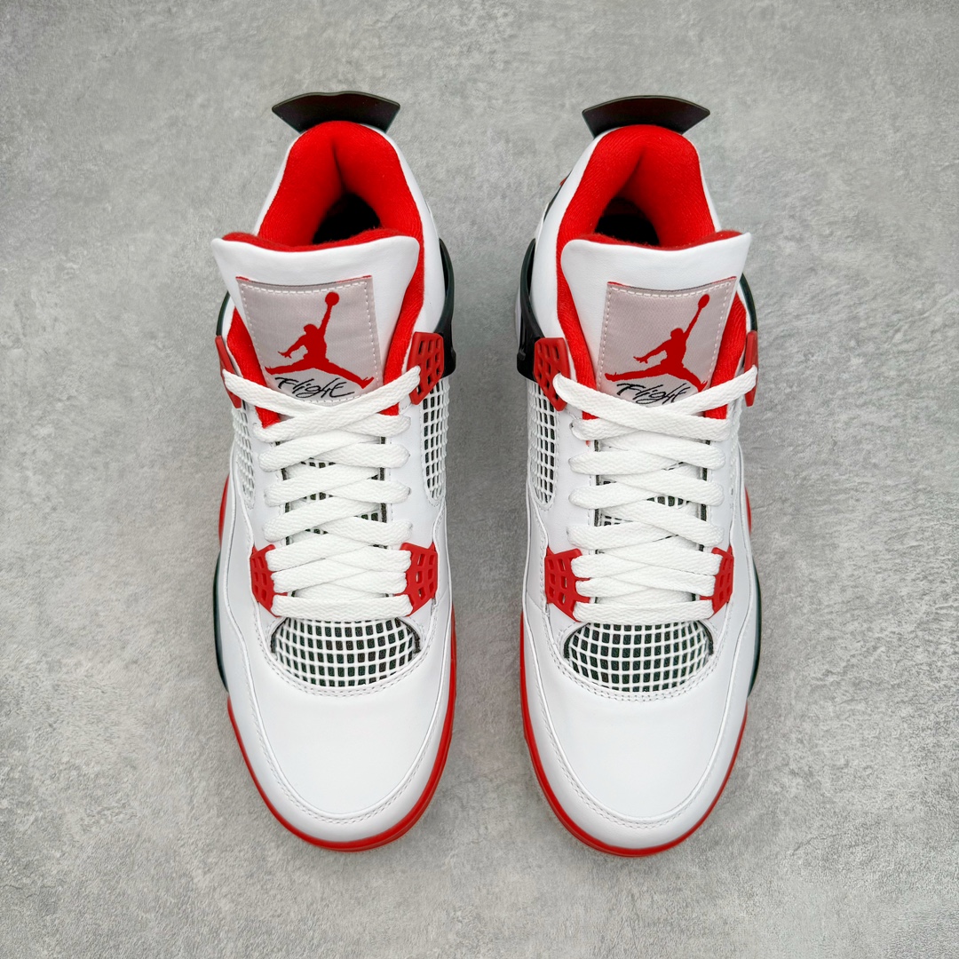 图片[2]-零售💰360 ＃CS Air Jordan AJ4 Retro \”Fire Red\” 火焰红 DC7770-160 大厂出品 全头层加持 原鞋原楦原纸板同源开发 完美呈现乔4的版型 内侧正确双色网格 还原细节 原厂皮料 正确气垫颜色 正确网格工艺 正确拉帮工艺 全鞋原装材料制作 原档案原模具打造 支持全方位与正品对比 尺码：36 36.5 37.5 38 38.5 39 40 40.5 41 42 42.5 43 44 44.5 45 46 47.5 编码：by3936060-运动鞋