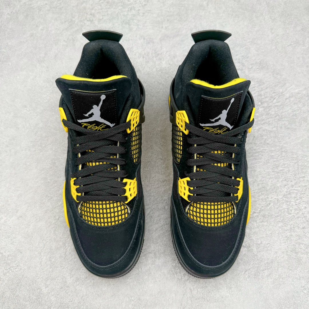 图片[2]-零售💰360 ＃CS Air Jordan AJ4 Retro 黑黄雷公 DH6927-017 大厂出品 全头层加持 原鞋原楦原纸板同源开发 完美呈现乔4的版型 内侧正确双色网格 还原细节 原厂皮料 正确气垫颜色 正确网格工艺 正确拉帮工艺 全鞋原装材料制作 原档案原模具打造 支持全方位与正品对比 尺码：36 36.5 37.5 38 38.5 39 40 40.5 41 42 42.5 43 44 44.5 45 46 47.5 编码：by3936060-运动鞋