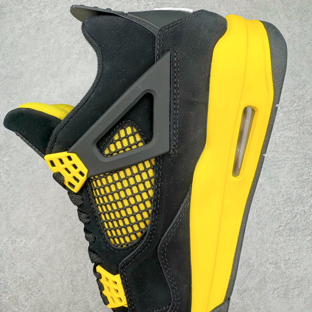 图片[7]-零售💰360 ＃CS Air Jordan AJ4 Retro 黑黄雷公 DH6927-017 大厂出品 全头层加持 原鞋原楦原纸板同源开发 完美呈现乔4的版型 内侧正确双色网格 还原细节 原厂皮料 正确气垫颜色 正确网格工艺 正确拉帮工艺 全鞋原装材料制作 原档案原模具打造 支持全方位与正品对比 尺码：36 36.5 37.5 38 38.5 39 40 40.5 41 42 42.5 43 44 44.5 45 46 47.5 编码：by3936060-运动鞋