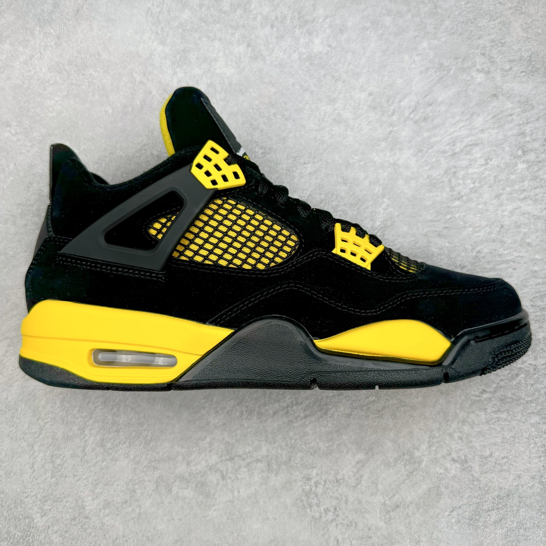 零售💰360 ＃CS Air Jordan AJ4 Retro 黑黄雷公 DH6927-017 大厂出品 全头层加持 原鞋原楦原纸板同源开发 完美呈现乔4的版型 内侧正确双色网格 还原细节 原厂皮料 正确气垫颜色 正确网格工艺 正确拉帮工艺 全鞋原装材料制作 原档案原模具打造 支持全方位与正品对比 尺码：36 36.5 37.5 38 38.5 39 40 40.5 41 42 42.5 43 44 44.5 45 46 47.5 编码：by3936060-运动鞋