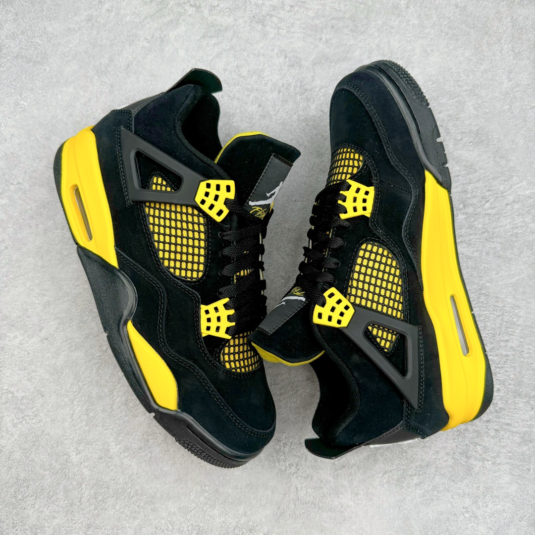 图片[3]-零售💰360 ＃CS Air Jordan AJ4 Retro 黑黄雷公 DH6927-017 大厂出品 全头层加持 原鞋原楦原纸板同源开发 完美呈现乔4的版型 内侧正确双色网格 还原细节 原厂皮料 正确气垫颜色 正确网格工艺 正确拉帮工艺 全鞋原装材料制作 原档案原模具打造 支持全方位与正品对比 尺码：36 36.5 37.5 38 38.5 39 40 40.5 41 42 42.5 43 44 44.5 45 46 47.5 编码：by3936060-运动鞋