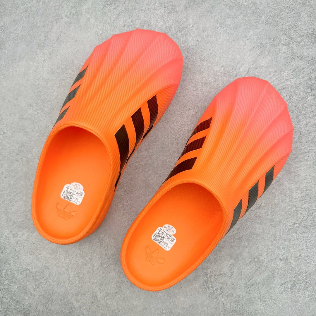 图片[3]-＃LJ渠道版 AD adiFOM Superstar MULE 贝壳头版一脚蹬半拖鸭掌鞋拖鞋 橙色 JP5686 重金购入原鞋及原档案磨具生产指令开发 鞋头部位凹凸有致 横向大面积波浪纹理 后跟Logo 凹凸明显 轮廓分明 描漆定位精准 公整无偏差不溢出 LOGO内侧钢印清晰工整 原厂磨具全鞋无多余毛边 同源公司EVA粒子环保塑料 原厂指令配方 无任何异味 弹性卡色均保持原鞋一致 匠心打造 鞋口弧度大小 鞋面色泽质感同步原鞋 LOGO内侧钢印清晰工整 中底部分带原厂钢印编号 原厂Ortholite欧斯莱鞋垫 区别掉渣海玻璃鞋垫 吸汗防臭的效果无法相提并论 原厂定制原标 同比ZP 符合人体设计 产品基于标志性 Superstar 鞋款轮廓的同时 利用可再生的甘蔗加工物材料制成一体式泡沫鞋身 无鞋带设计更加方便穿脱 点睛之笔在于标志性的三道杠出现在鞋子的两侧 鞋跟贴片上饰有品牌标志性的三叶草压花 偏小一码 尺码：35.5 36 36.5 37 38 38.5 39 40 40.5 41 42 42.5 43 44 44.5 45 46-选品中心