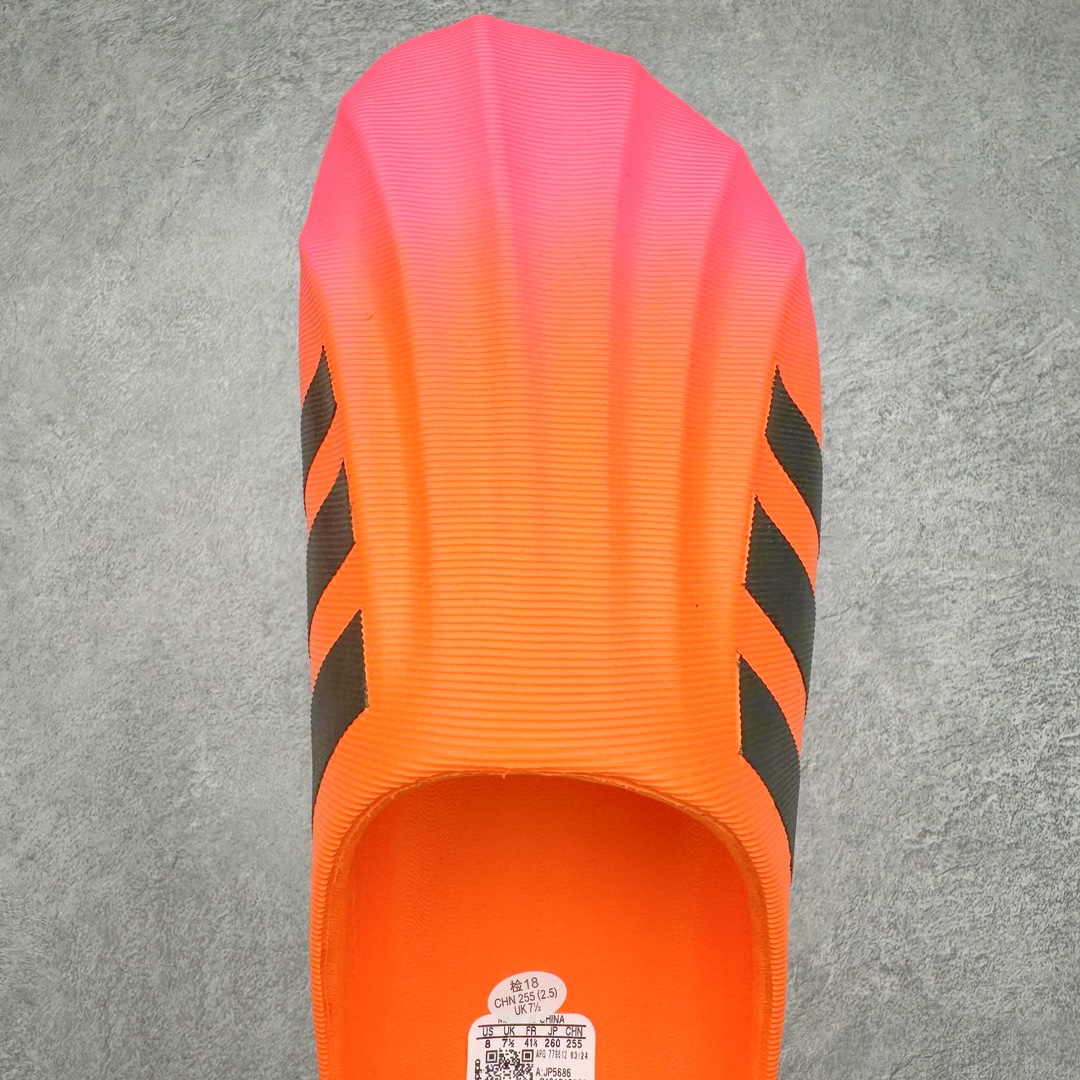 图片[4]-＃LJ渠道版 AD adiFOM Superstar MULE 贝壳头版一脚蹬半拖鸭掌鞋拖鞋 橙色 JP5686 重金购入原鞋及原档案磨具生产指令开发 鞋头部位凹凸有致 横向大面积波浪纹理 后跟Logo 凹凸明显 轮廓分明 描漆定位精准 公整无偏差不溢出 LOGO内侧钢印清晰工整 原厂磨具全鞋无多余毛边 同源公司EVA粒子环保塑料 原厂指令配方 无任何异味 弹性卡色均保持原鞋一致 匠心打造 鞋口弧度大小 鞋面色泽质感同步原鞋 LOGO内侧钢印清晰工整 中底部分带原厂钢印编号 原厂Ortholite欧斯莱鞋垫 区别掉渣海玻璃鞋垫 吸汗防臭的效果无法相提并论 原厂定制原标 同比ZP 符合人体设计 产品基于标志性 Superstar 鞋款轮廓的同时 利用可再生的甘蔗加工物材料制成一体式泡沫鞋身 无鞋带设计更加方便穿脱 点睛之笔在于标志性的三道杠出现在鞋子的两侧 鞋跟贴片上饰有品牌标志性的三叶草压花 偏小一码 尺码：35.5 36 36.5 37 38 38.5 39 40 40.5 41 42 42.5 43 44 44.5 45 46-选品中心