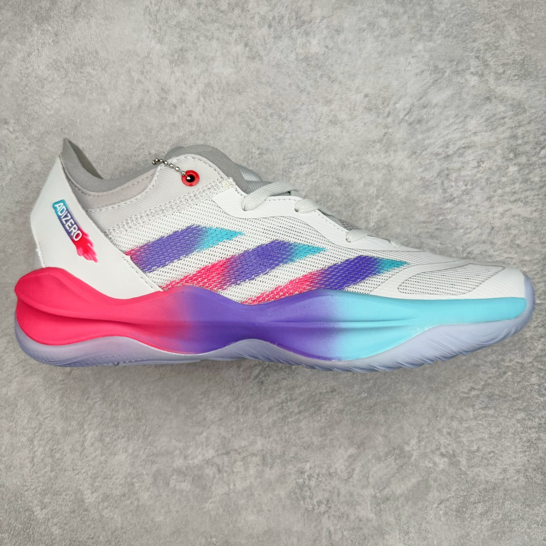 图片[2]-AD Adizero Select 2.0 团队实战篮球鞋 一体成型的鞋面由多种轻质材料制作而成，保证轻量化的同时提供出色的透气性，配合支撑条，兼顾耐用度以及支撑性。鞋舌下半部分网眼面积更大，上半部分的填充则相对饱满，满足实战中所需要的透气以及包裹感。采用 Lightstrike 中底，兼顾轻量化的同时，提供充分的缓震响应，可以更为灵敏的应对赛场上的多变局面。尺码：40 40.5 41 42 42.5 43 44 44.5 45 46-选品中心