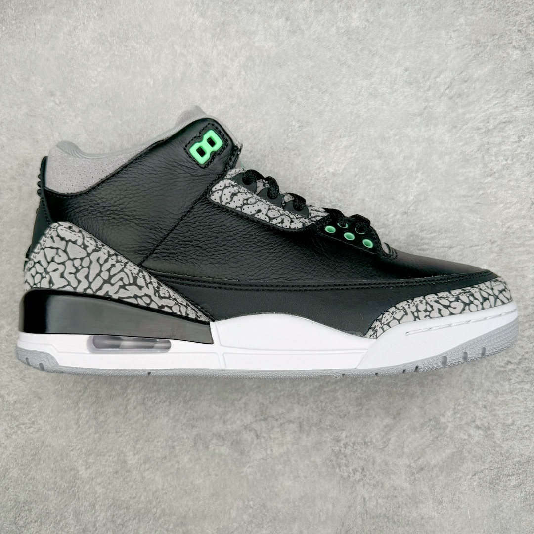 零售💰460 ＃Lw纯原 Air Jordan AJ3 Retro 黑蒂芙尼绿 CT8532-031 圈内最强三代系列 匠心打造 开发时长超过半年 目前可过各类鉴定或无法鉴定 裸鞋随便操作 全套原纸板楦头开发 原厂大底磨具加持立体防滑纹理 原装可视Air Sole气垫 原汁原味最完美的三代版型 唯一正确鞋头趴度弧度高度鞋身腰线 原厂TPU彩虹扎染后跟饰片 正确内里反口里网布 皮料菱角分明不变形无多余毛边 广东原厂zp同批次手工大底描漆拉丝 市场唯一原厂鞋扣模具 原厂织唛标 原厂飞人电绣工艺 尾指中部跳三针 独家绑鞋带手法 印刷中底布 四线拉帮 米色美纹纸贴合固定 进口港宝加持 后跟自然饱满 全鞋荧光划线卡点 追求极致完美 每一双都是工艺品 多重QC质检 超越公司货的品控标准 实实在在的免检产品 SIZE：36 36.5 37.5 38 38.5 39 40 40.5 41 42 42.5 43 44 44.5 45 45.5 46 47.5 48.5 编码：by4936060-运动鞋