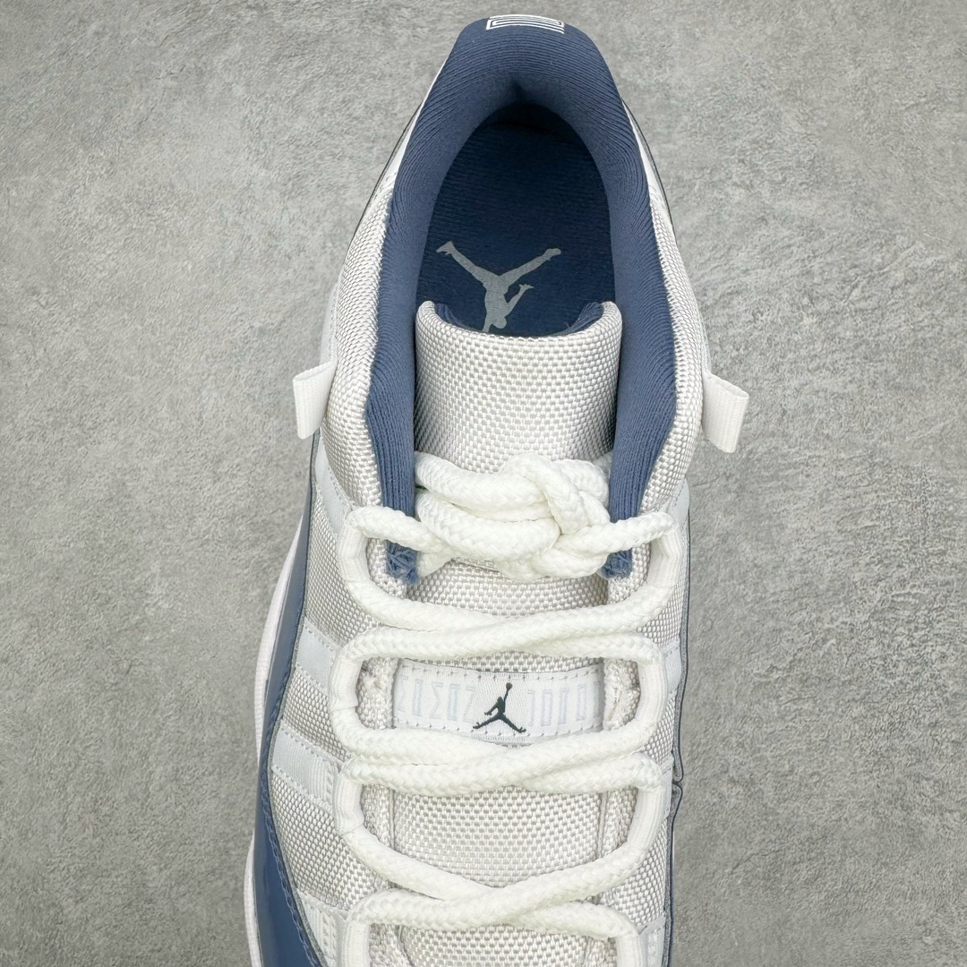 图片[5]-＃Y3纯原 Air Jordan AJ11 Low WMNS \\\”Diffused Blue\\\” 低帮 海军蓝 FV5104-104 外贸特供批次 原楦原档案数据开模打造 原厂中底拉帮钢印 原厂漆皮 防冻不开裂 头层皮料 原装鞋撑 水晶大底正确色度色泽 原楦原数据刺绣 原厂车缝走线及对位 毫厘不差 飞人logo采用原数据电脑刺绣 原装正品碳纤维真实碳板 增强抗扭 原内标 原盒标 正确官方原盒 原厂防氧化水晶外底 原厂配套厂全掌solo气垫 独家尺码：40 40.5 41 42 42.5 43 44 44.5 45 45.5 46 47.5 48.5-选品中心