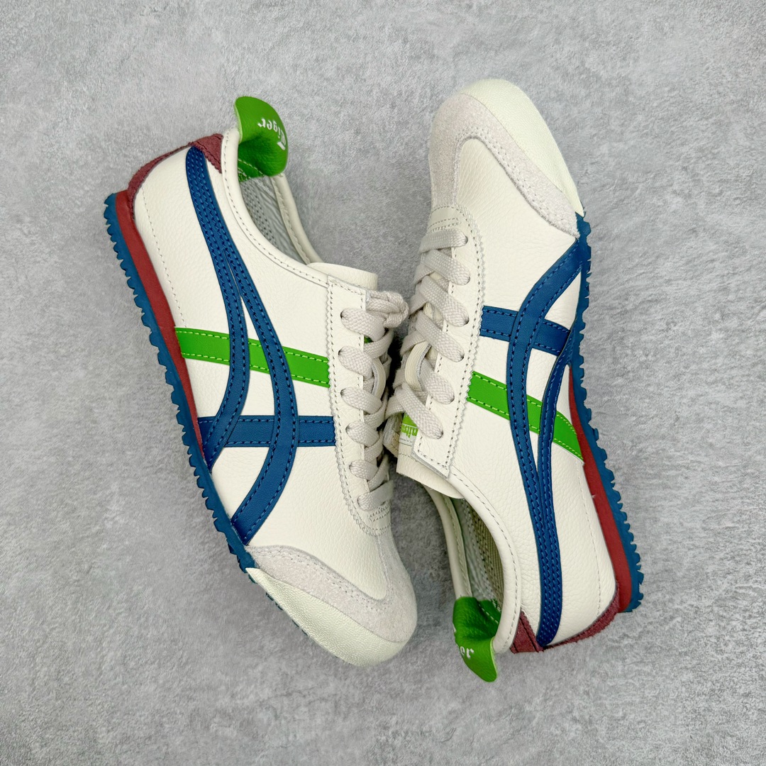 图片[3]-零售💰230 ＃PH纯原 Asics Onitsuka Tiger MEXICO 66 亚瑟士鬼冢虎复古经典板鞋 市场最强版本 头层小羊皮加持 海外订单工厂出品 超成熟稳定的做工品控 原装全套纸板楦头开发 原汁原味 完美呈现版型 私模正确鞋底咬花纹路 一比一鞋头弧度高度鞋身弧度 绝不口嗨 细节品控鞋型随意秒杀市面 原档咬花纹路私模大底 一个单元有六个三角形 总体形拼接呈现花瓣状 官方四联吊牌 原装Ortholite轻量化鞋垫 原盒原配 质保卡 说明书 钢印防尘纸  纸板中底带钢印 乳胶组合鞋垫 支持全方位的对比专柜 产品从款式颜色造型上体现出追求舒适和细节的完美 鞋类更是推崇手工制作的严谨与完美 融舒适性与可穿性的设计风格 注重细节的完美和别致魅力 既保持稳重 又不失轻松的时尚感 尺码：36 37 37.5 38 39 39.5 40 40.5 41.5 42 42.5 43.5 44 45 46 编码：by2936030-运动鞋