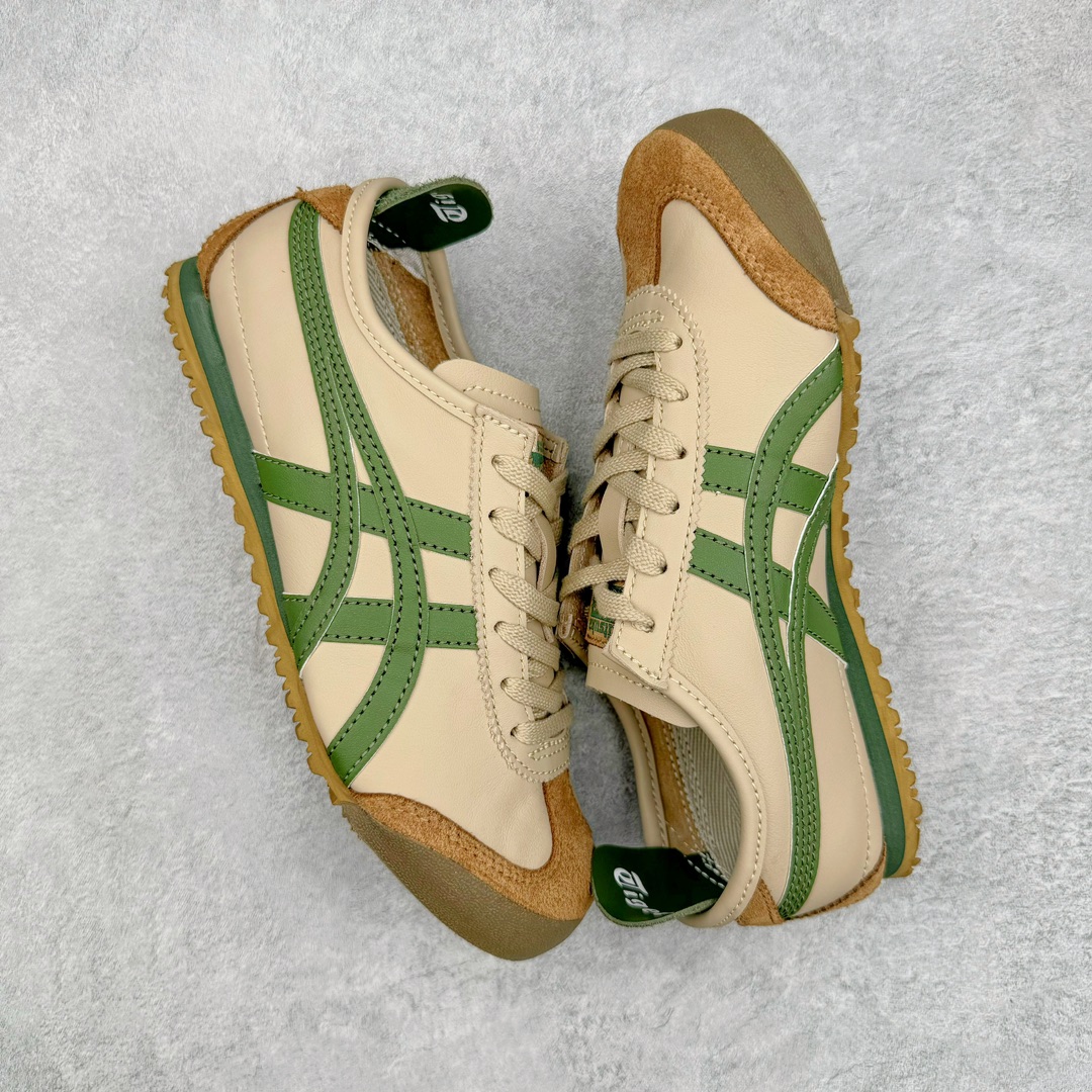 图片[3]-零售💰230 ＃PH纯原 Asics Onitsuka Tiger MEXICO 66 亚瑟士鬼冢虎复古经典板鞋 市场最强版本 头层小羊皮加持 海外订单工厂出品 超成熟稳定的做工品控 原装全套纸板楦头开发 原汁原味 完美呈现版型 私模正确鞋底咬花纹路 一比一鞋头弧度高度鞋身弧度 绝不口嗨 细节品控鞋型随意秒杀市面 原档咬花纹路私模大底 一个单元有六个三角形 总体形拼接呈现花瓣状 官方四联吊牌 原装Ortholite轻量化鞋垫 原盒原配 质保卡 说明书 钢印防尘纸  纸板中底带钢印 乳胶组合鞋垫 支持全方位的对比专柜 产品从款式颜色造型上体现出追求舒适和细节的完美 鞋类更是推崇手工制作的严谨与完美 融舒适性与可穿性的设计风格 注重细节的完美和别致魅力 既保持稳重 又不失轻松的时尚感 尺码：36 37 37.5 38 39 39.5 40 40.5 41.5 42 42.5 43.5 44 45 46 编码：by2936030-运动鞋