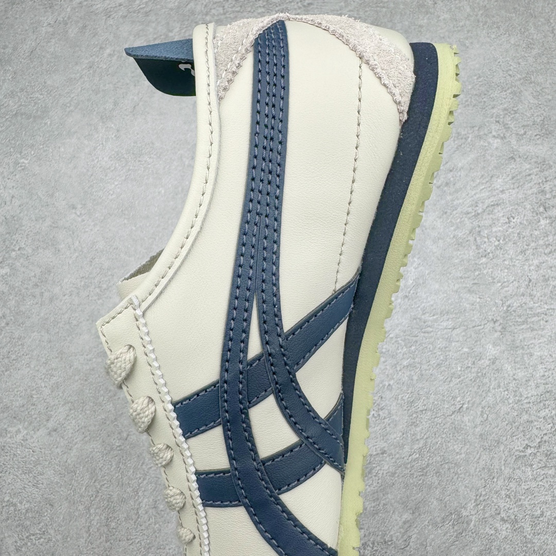 图片[7]-零售💰230 ＃PH纯原 Asics Onitsuka Tiger MEXICO 66 亚瑟士鬼冢虎复古经典板鞋 市场最强版本 头层小羊皮加持 海外订单工厂出品 超成熟稳定的做工品控 原装全套纸板楦头开发 原汁原味 完美呈现版型 私模正确鞋底咬花纹路 一比一鞋头弧度高度鞋身弧度 绝不口嗨 细节品控鞋型随意秒杀市面 原档咬花纹路私模大底 一个单元有六个三角形 总体形拼接呈现花瓣状 官方四联吊牌 原装Ortholite轻量化鞋垫 原盒原配 质保卡 说明书 钢印防尘纸  纸板中底带钢印 乳胶组合鞋垫 支持全方位的对比专柜 产品从款式颜色造型上体现出追求舒适和细节的完美 鞋类更是推崇手工制作的严谨与完美 融舒适性与可穿性的设计风格 注重细节的完美和别致魅力 既保持稳重 又不失轻松的时尚感 尺码：36 37 37.5 38 39 39.5 40 40.5 41.5 42 42.5 43.5 44 45 46 编码：by2936030-运动鞋