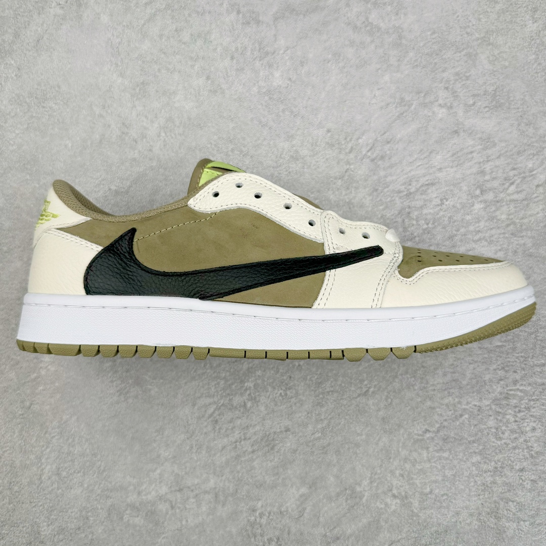 零售💰220 ＃DT同源福利回馈‼Travis Scott x Air Jordan AJ1 Low Golf \”Olive\” TS联名倒钩6.0高尔夫低帮 橄榄绿 FZ3124-200 头层皮料加持 DT同源全套原纸板楦头开发 确保原汁原味 完美呈现倒钩版型 原档案转印油墨一体 一码一磨具拒绝假半码 此版本只针对中端市场 皮料材质有所更替 其他数据细节工艺流程均保持一致 绝不口嗨 原盒原配 外盒透明胶套 内侧字体 工整带凹凸感 原厂拉帮工艺 针距密度一致 后跟弧度收口自然不对折 极致一眼正品既视感 进口玻璃冲刀皮料裁剪零毛边 承诺百分百一致原鞋 全鞋电脑针车工艺 进口港宝加持 后跟自然饱满 全鞋荧光划线卡点 追求极致完美 每一双都是工艺品 多重QC质检 超越公司货的品控标准 SIZE：36 36.5 37.5 38 38.5 39 40 40.5 41 42 42.5 43 44 44.5 45 46 47.5 编码：Dby2936020-运动鞋