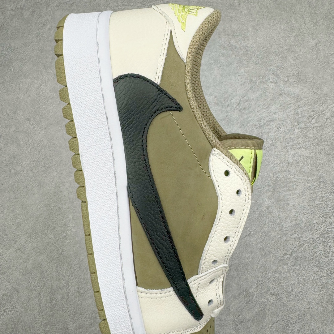 图片[6]-零售💰220 ＃DT同源福利回馈‼Travis Scott x Air Jordan AJ1 Low Golf \”Olive\” TS联名倒钩6.0高尔夫低帮 橄榄绿 FZ3124-200 头层皮料加持 DT同源全套原纸板楦头开发 确保原汁原味 完美呈现倒钩版型 原档案转印油墨一体 一码一磨具拒绝假半码 此版本只针对中端市场 皮料材质有所更替 其他数据细节工艺流程均保持一致 绝不口嗨 原盒原配 外盒透明胶套 内侧字体 工整带凹凸感 原厂拉帮工艺 针距密度一致 后跟弧度收口自然不对折 极致一眼正品既视感 进口玻璃冲刀皮料裁剪零毛边 承诺百分百一致原鞋 全鞋电脑针车工艺 进口港宝加持 后跟自然饱满 全鞋荧光划线卡点 追求极致完美 每一双都是工艺品 多重QC质检 超越公司货的品控标准 SIZE：36 36.5 37.5 38 38.5 39 40 40.5 41 42 42.5 43 44 44.5 45 46 47.5 编码：Dby2936020-运动鞋