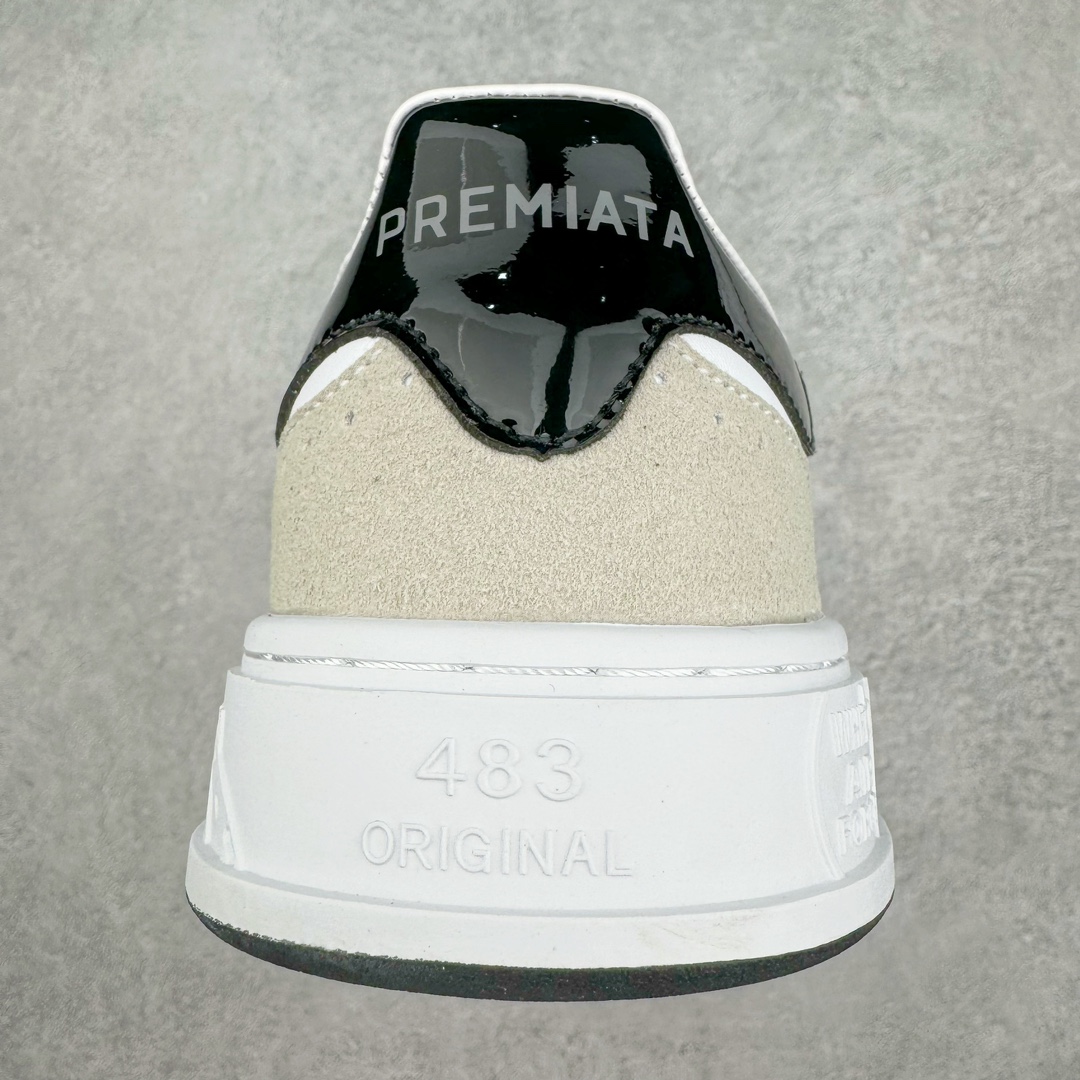 图片[8]-Premiata Timeless Trainers 低帮百搭休闲板鞋 意大利高奢鞋履品牌·普瑞米亚达 PREMIATA依据国际高标准 使用意大利面料和精致皮革制造运动鞋 根据不同的型号 采用世界各地优质技术供应商提供的鞋底 PREMIATA致力于将传统制鞋方法 以及高科技研发成果融入鞋履设计中 这个创立于1885年的制鞋品牌 通过对历史进行现代演绎 以极度热忱和无限创意打造出一款款鞋履作品 是顶级意大利手工艺代表 尺码：38/46-选品中心