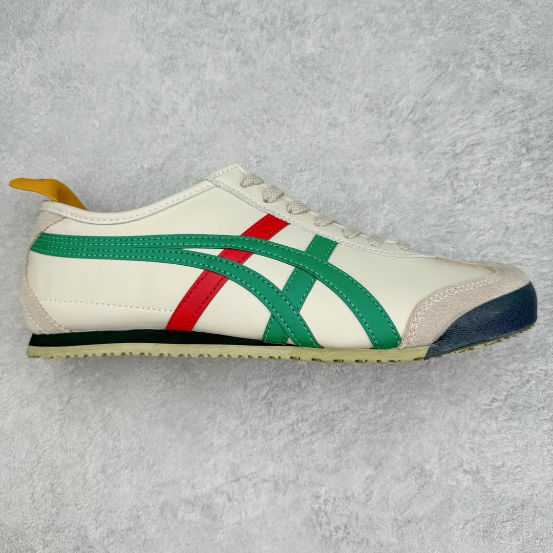 图片[4]-零售💰230 ＃PH纯原 Asics Onitsuka Tiger MEXICO 66 亚瑟士鬼冢虎复古经典板鞋 市场最强版本 头层小羊皮加持 海外订单工厂出品 超成熟稳定的做工品控 原装全套纸板楦头开发 原汁原味 完美呈现版型 私模正确鞋底咬花纹路 一比一鞋头弧度高度鞋身弧度 绝不口嗨 细节品控鞋型随意秒杀市面 原档咬花纹路私模大底 一个单元有六个三角形 总体形拼接呈现花瓣状 官方四联吊牌 原装Ortholite轻量化鞋垫 原盒原配 质保卡 说明书 钢印防尘纸  纸板中底带钢印 乳胶组合鞋垫 支持全方位的对比专柜 产品从款式颜色造型上体现出追求舒适和细节的完美 鞋类更是推崇手工制作的严谨与完美 融舒适性与可穿性的设计风格 注重细节的完美和别致魅力 既保持稳重 又不失轻松的时尚感 尺码：36 37 37.5 38 39 39.5 40 40.5 41.5 42 42.5 43.5 44 45 46 编码：by2936030-运动鞋