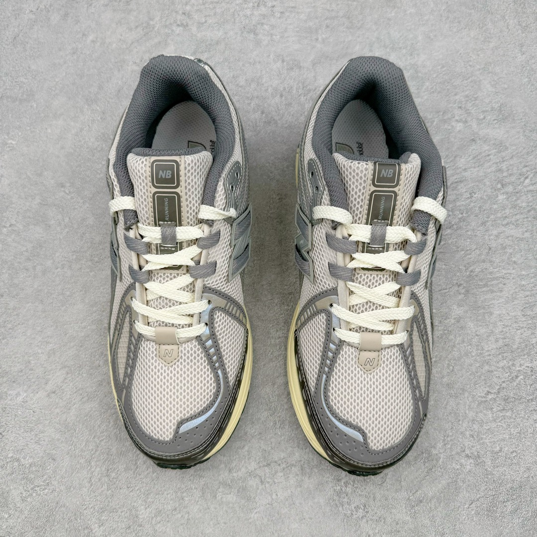 图片[2]-New Balance M1906R NB新百伦系列复古老爹风休闲运动慢跑鞋 采用轻质牛剖革拼接透气网眼衬垫织物鞋面材质 T-Beam大底提供足步弓支撑 保持步态稳定#后跟搭载外露缓震胶 鞋身整体以各种深浅不一的灰色覆盖 鞋头以淡蓝色调装饰，网眼衬垫通过不规律的色块实现做旧的美感 泛黄的鞋底更是进一步增添了复古气息 尺码：36 37 37.5 38 38.5 39.5 40 40.5 41.5 42 42.5 43 44 45-选品中心