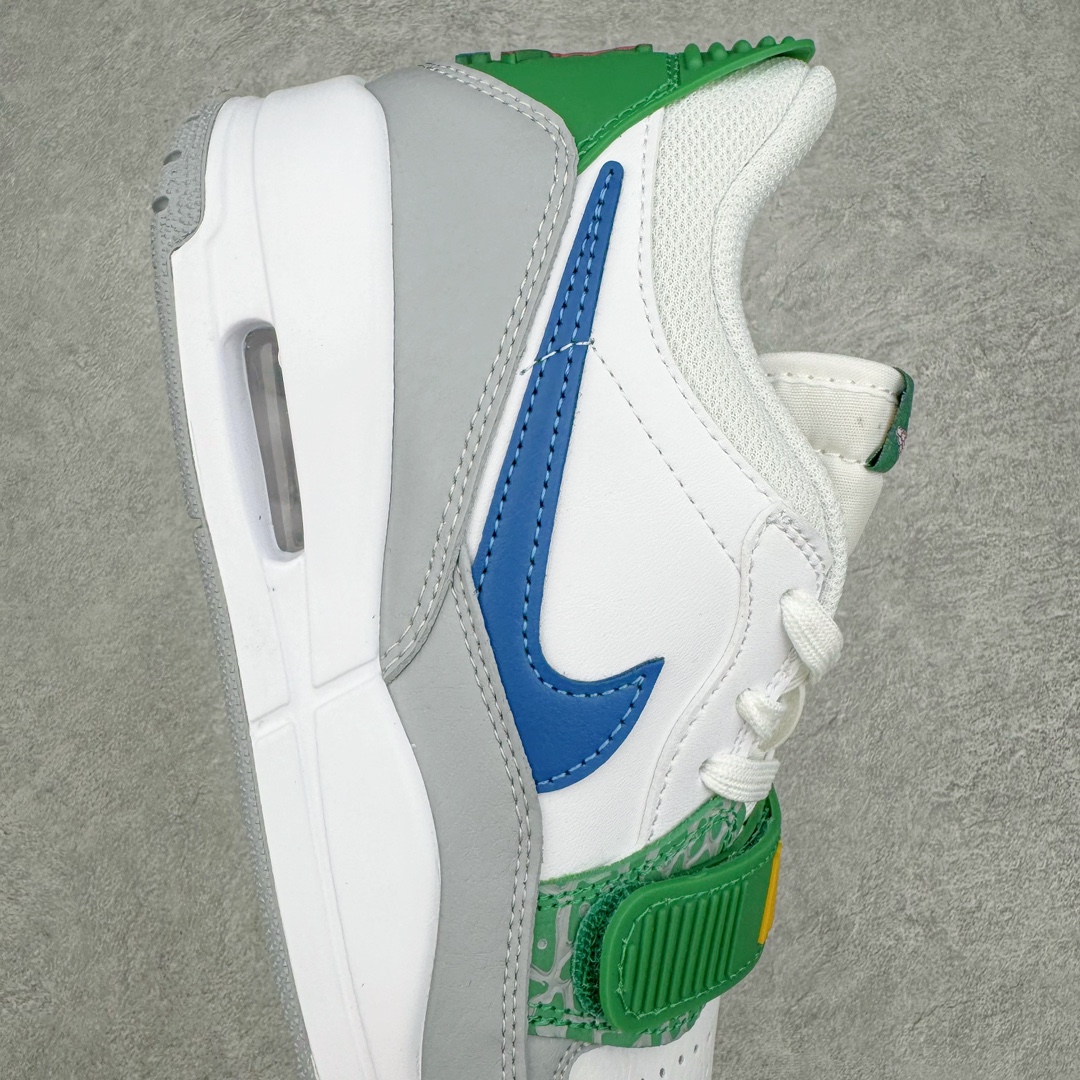 图片[6]-＃KZ神版 Air Jordan Legacy AJ312 Low 低帮复古篮球鞋 白绿 CD9054-140 市场最强独一档产物 全套原纸板楦头开发 原厂大底磨具加持立体防滑纹理 原档数据后跟TPU子母扣魔术贴 原装可视Air Sole气垫 原汁原味最完美的312代版型 唯一正确鞋头趴度弧度高度鞋身腰线 进口港宝加持 后跟自然饱满 全鞋荧光划线卡点 追求极致完美 每一双都是工艺品 多重QC质检 超越公司货的品控标准 实实在在的免检产品 鞋身采用了皮革材质打造 横跨鞋面的魔术贴十分吸睛 侧面的Swoosh Logo的一部分被鞋面遮挡了一部分 颇具玩味 魔术贴上标有NK标识 而鞋舌上是Jordan的经典红色飞翼Logo 后跟和鞋底均采用了AJ3的设计 后跟上同样也使用了经典的爆裂纹图案 尺码：36 36.5 37.5 38 38.5 39 40 40.5 41 42 42.5 43 44 44.5 45 46 47.5-选品中心