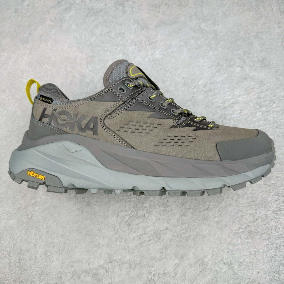 ＃X版纯原 HOKA ONE ONE Kaha 2 GTX 耐磨減震低帮户外功能运动鞋 具有品着的重量与坐垫比 可提供顶级性能和顶级毛绒 这款低帮徒步旅行者采用带 SwallowTail™ 几何形状的HUBBLE® 鞋跟进行了更新 配备带牵引凸耳的 Vibram® Megagrip 以增加地面接触 这款开创性款式精心制作 采用GORE-TEX 鞋类面料和再生纺织品 尺码：36 36.5 37.5 38 38.5 39 40 40.5 41 42 42.5 43 44 44.5 45 46-选品中心