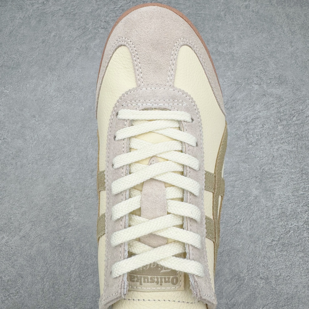 图片[4]-＃HK纯原 Asics Onitsuka Tiger MEXICO 66 亚瑟士鬼冢虎复古经典板鞋 市场最强版本 头层小羊皮加持 海外订单工厂出品 超成熟稳定的做工品控 原装全套纸板楦头开发 原汁原味 完美呈现版型 私模正确鞋底咬花纹路 一比一鞋头弧度高度鞋身弧度 绝不口嗨 细节品控鞋型随意秒杀市面 原档咬花纹路私模大底 一个单元有六个三角形 总体形拼接呈现花瓣状 官方四联吊牌 原装Ortholite轻量化鞋垫 原盒原配 质保卡 说明书 钢印防尘纸 纸板中底带钢印 乳胶组合鞋垫 支持全方位的对比专柜 产品从款式颜色造型上体现出追求舒适和细节的完美 鞋类更是推崇手工制作的严谨与完美 融舒适性与可穿性的设计风格 注重细节的完美和别致魅力 既保持稳重 又不失轻松的时尚感 尺码：36 37 37.5 38 39 39.5 40 40.5 41.5 42 42.5 43.5 44 45 46-选品中心