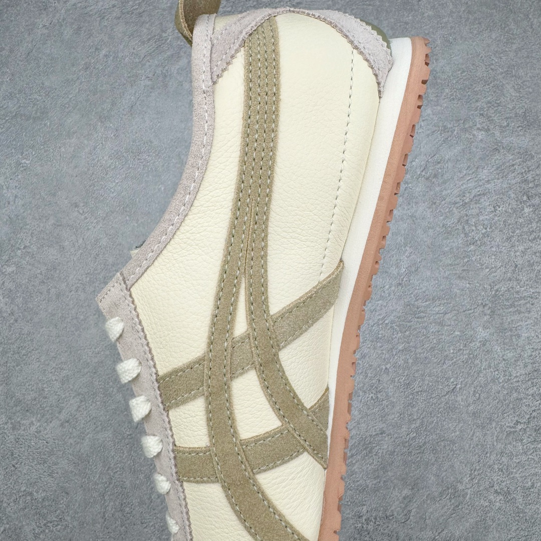 图片[7]-＃HK纯原 Asics Onitsuka Tiger MEXICO 66 亚瑟士鬼冢虎复古经典板鞋 市场最强版本 头层小羊皮加持 海外订单工厂出品 超成熟稳定的做工品控 原装全套纸板楦头开发 原汁原味 完美呈现版型 私模正确鞋底咬花纹路 一比一鞋头弧度高度鞋身弧度 绝不口嗨 细节品控鞋型随意秒杀市面 原档咬花纹路私模大底 一个单元有六个三角形 总体形拼接呈现花瓣状 官方四联吊牌 原装Ortholite轻量化鞋垫 原盒原配 质保卡 说明书 钢印防尘纸 纸板中底带钢印 乳胶组合鞋垫 支持全方位的对比专柜 产品从款式颜色造型上体现出追求舒适和细节的完美 鞋类更是推崇手工制作的严谨与完美 融舒适性与可穿性的设计风格 注重细节的完美和别致魅力 既保持稳重 又不失轻松的时尚感 尺码：36 37 37.5 38 39 39.5 40 40.5 41.5 42 42.5 43.5 44 45 46-选品中心